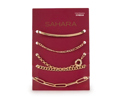 Foto 1 | Foto 1 | Pulseras de Bisutería Fina Sahara 5 Piezas