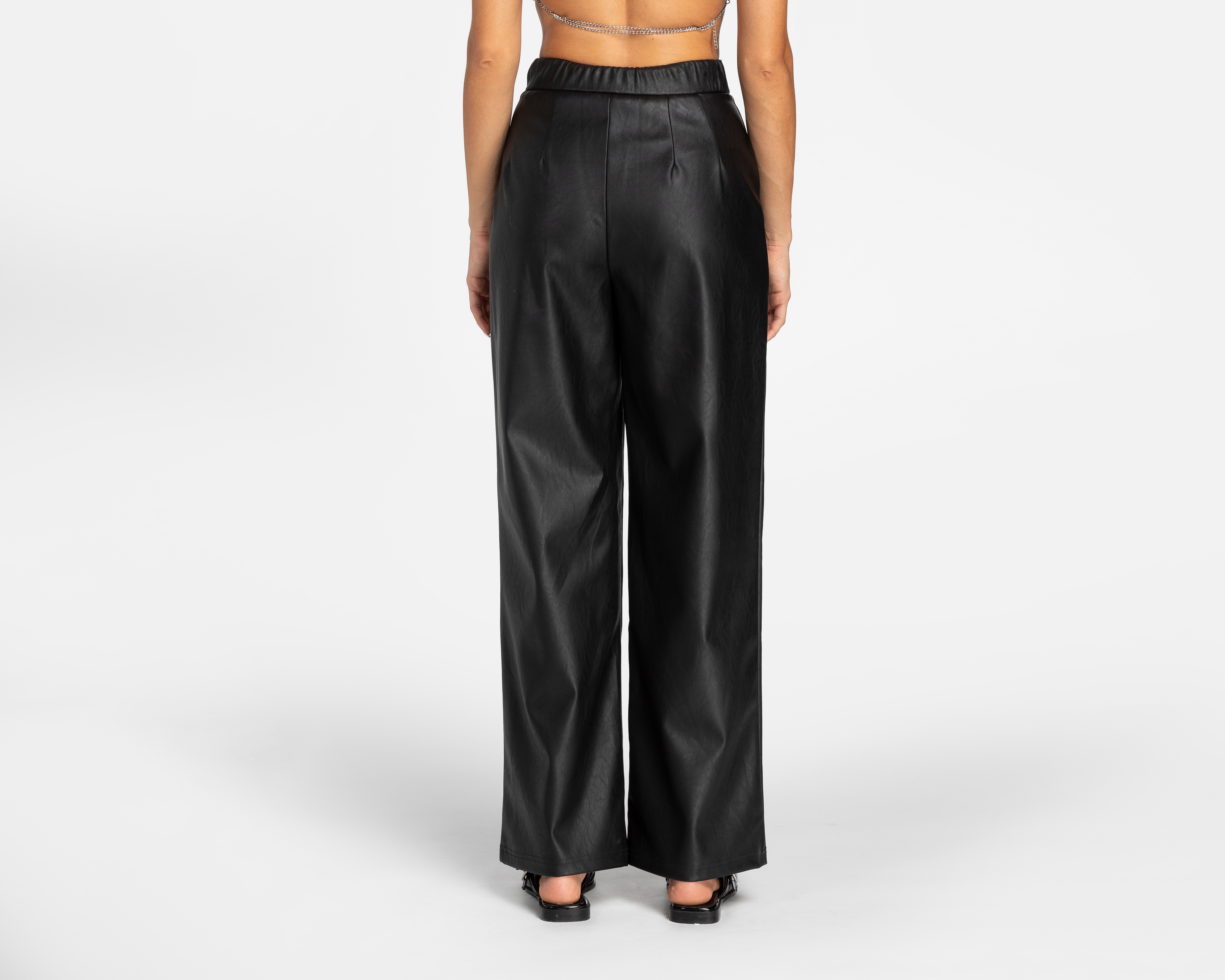 Foto 4 pulgar | Foto 3 | Pantalón Ancho Forever 21 Negro para Mujer