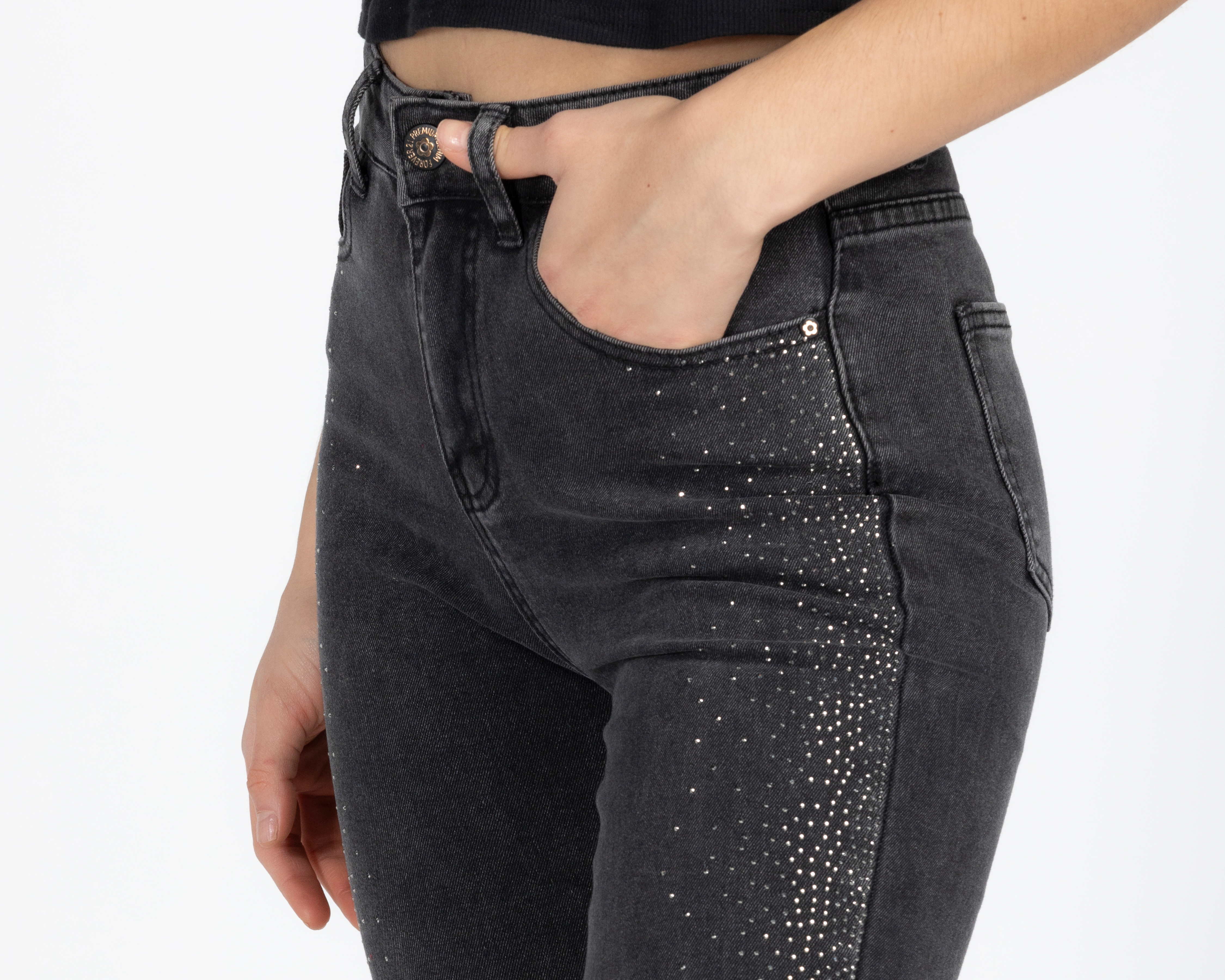 Foto 5 pulgar | Foto 4 | Jeans Skinny Forever 21 para Mujer