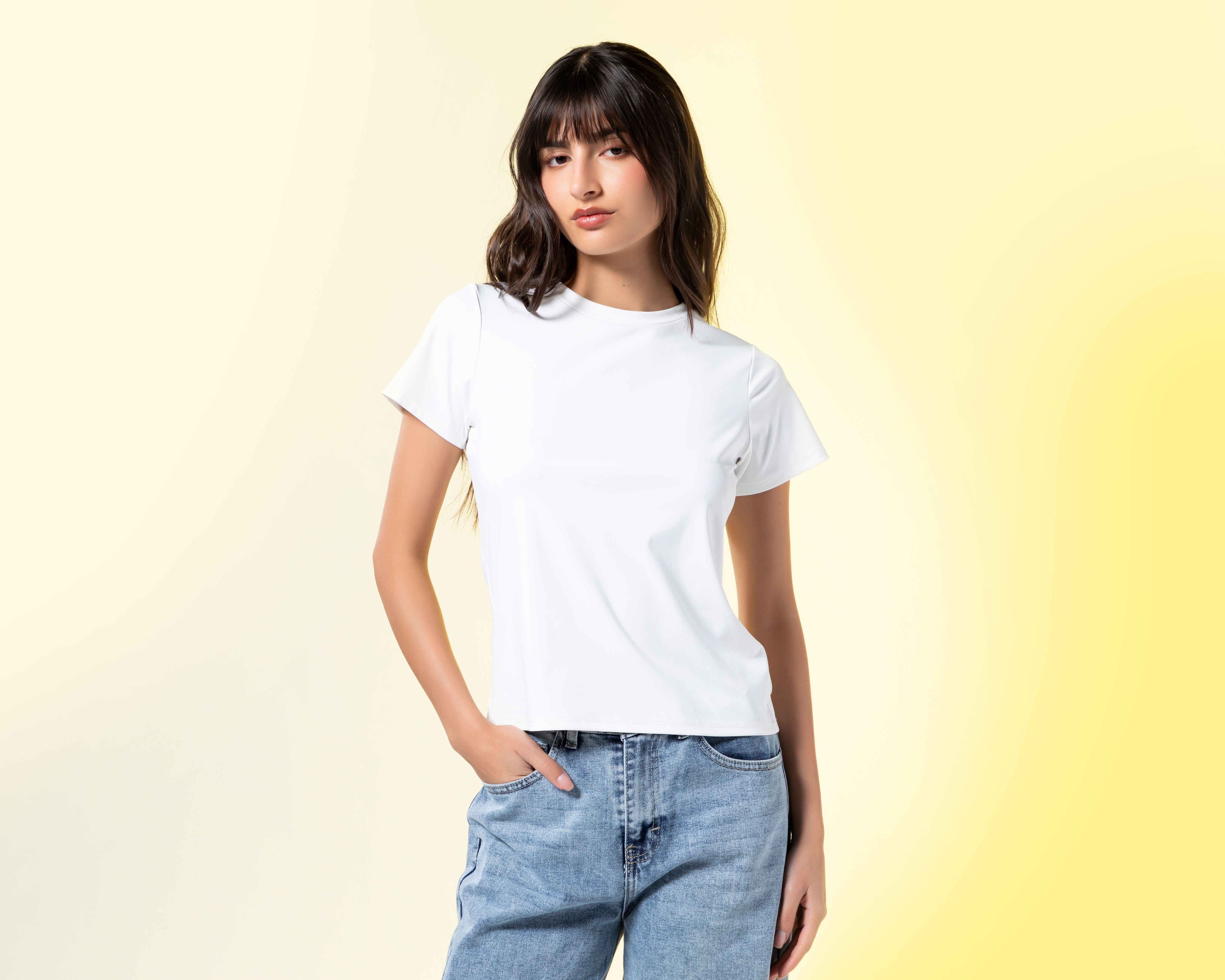 Foto 3 pulgar | Foto 2 | Playera Blanca Strona para Mujer