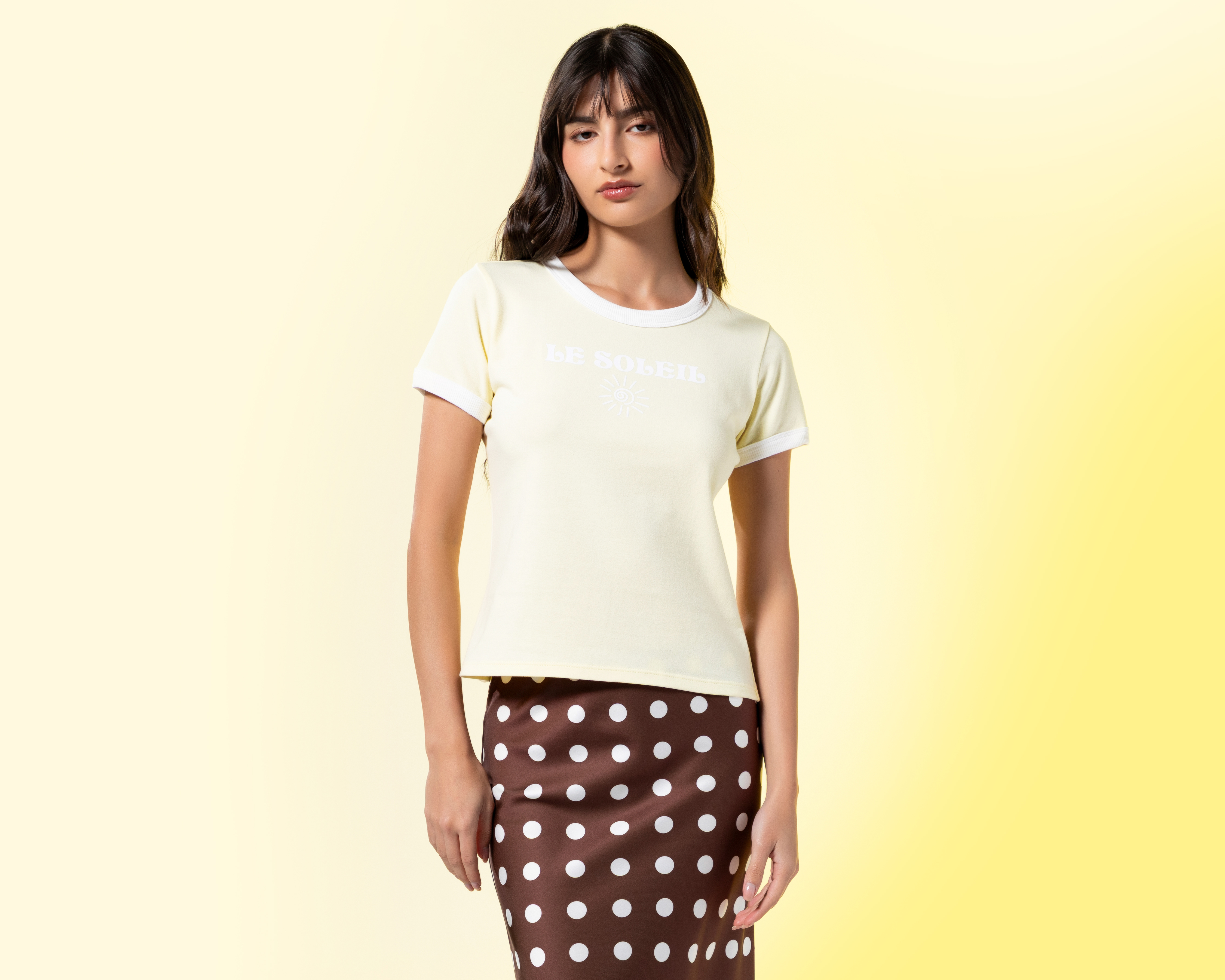 Playera Amarilla Strona para Mujer