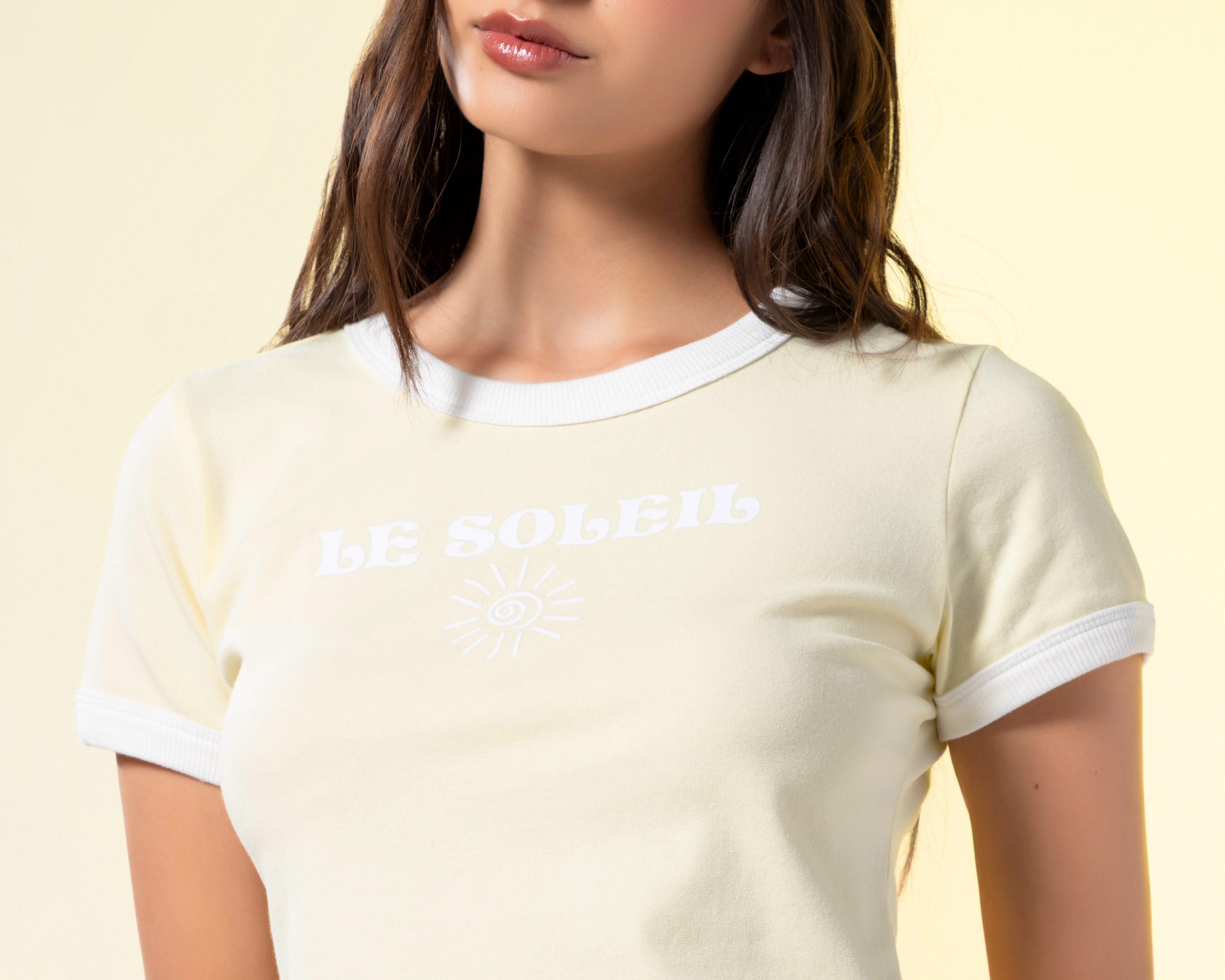 Foto 5 pulgar | Foto 4 | Playera Amarilla Strona para Mujer