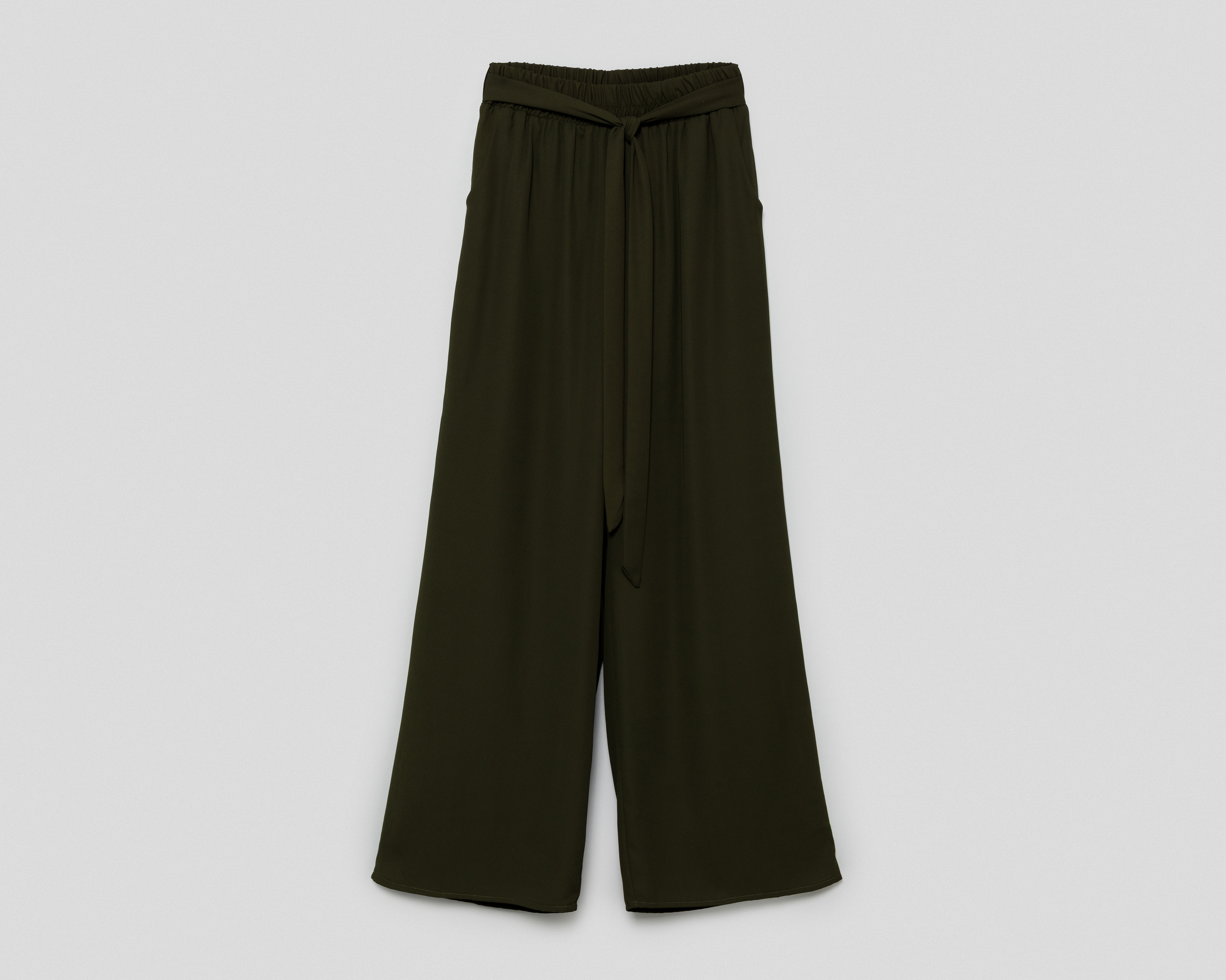 Pantalón Ancho Sahara Verde para Mujer