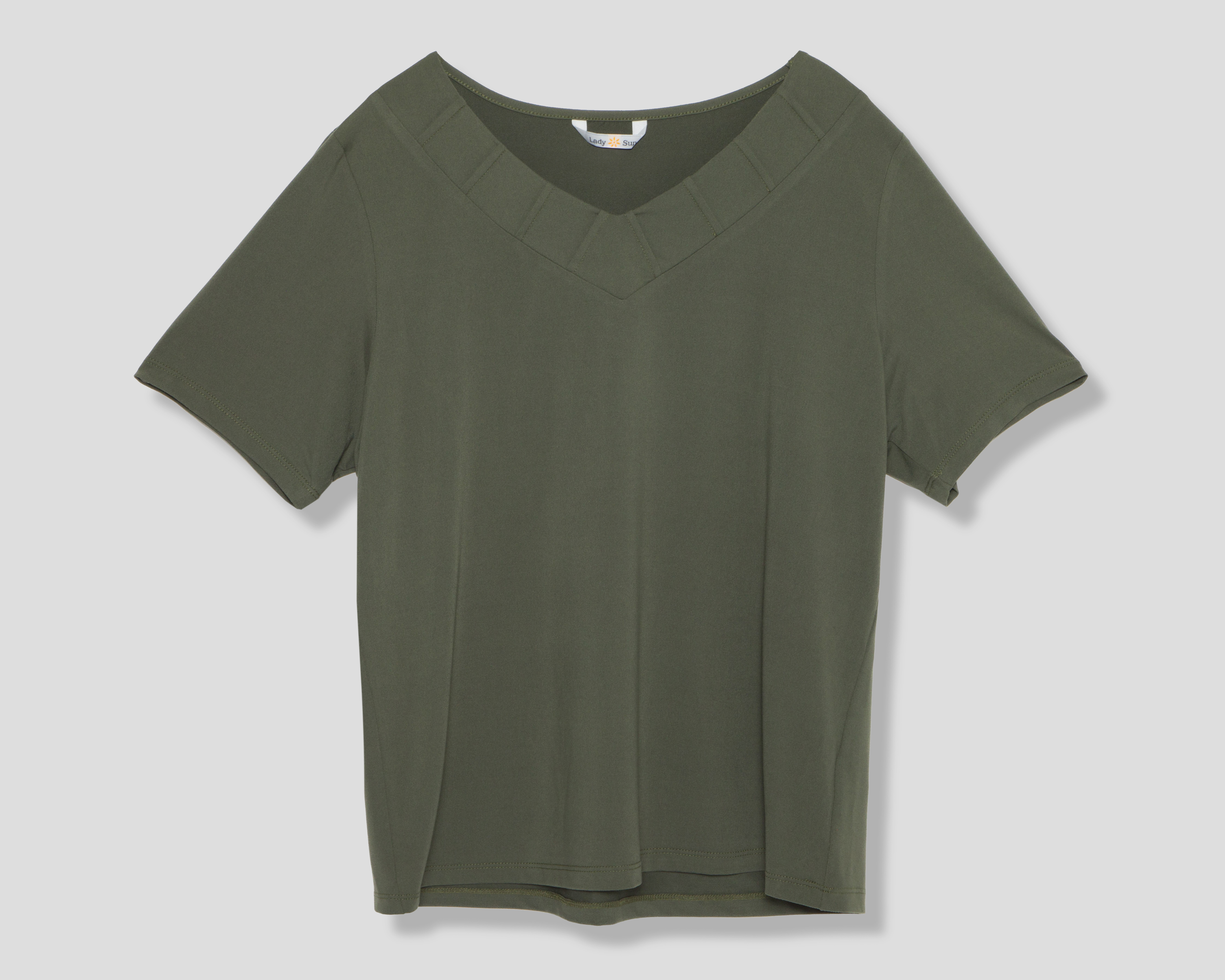 Foto 2 pulgar | Foto 1 | Playera Manga Corta Lady Sun para Mujer