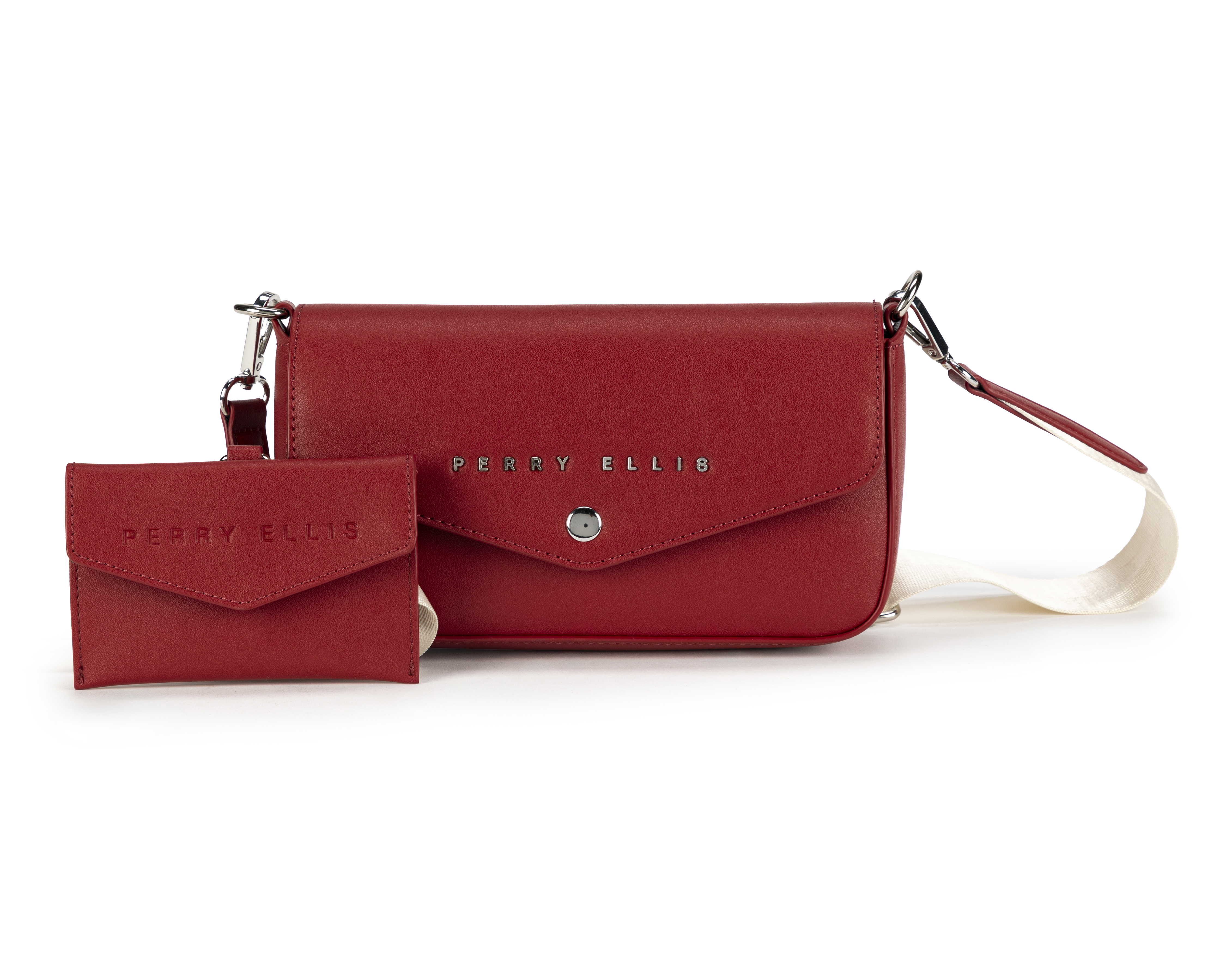 Foto 1 | Foto 1 | Bolsa Cruzada Perry Ellis con Monedero