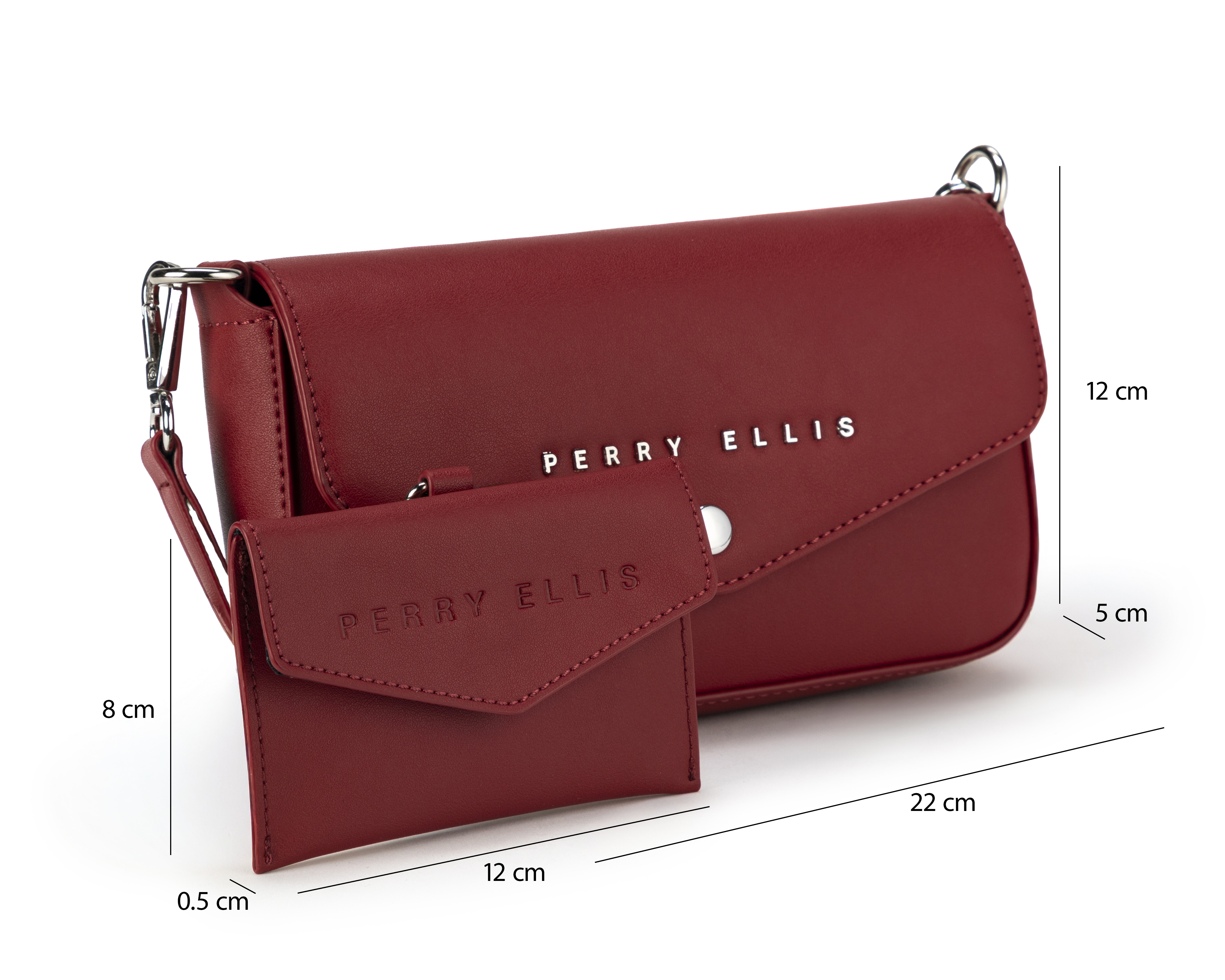 Foto 5 | Foto 5 | Bolsa Cruzada Perry Ellis con Monedero