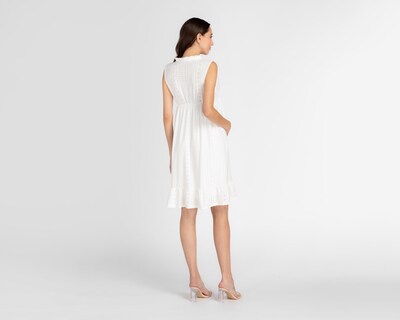 Foto 3 | Foto 3 | Vestido Mamá Bella Casual sin Mangas Blanco