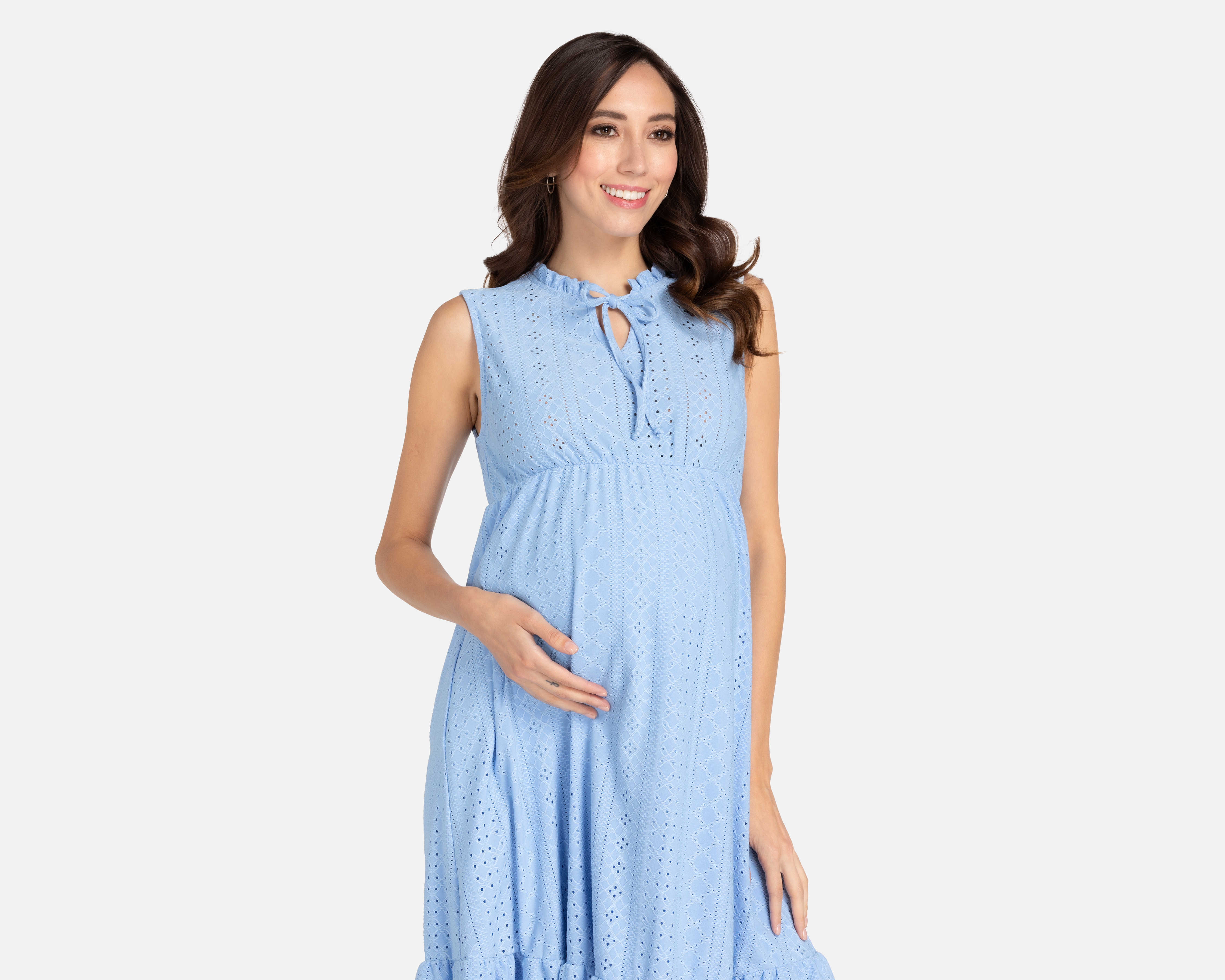 Foto 5 pulgar | Foto 4 | Vestido Mamá Bella Casual sin Mangas Azul