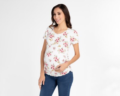 Foto 2 | Foto 2 | Playera de Maternidad Mamá Bella Manga Corta 2 Piezas