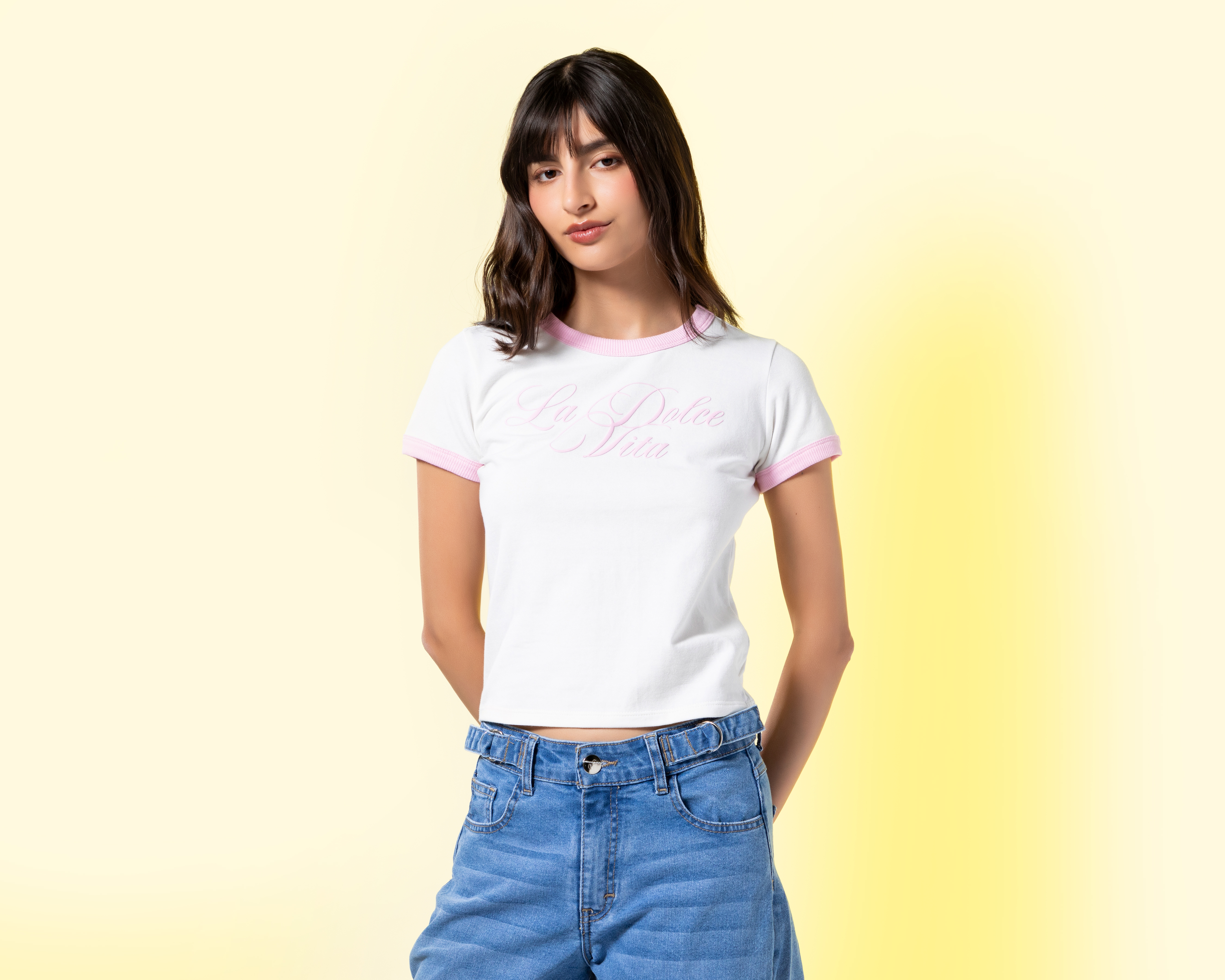 Foto 3 pulgar | Foto 2 | Playera Blanca Strona para Mujer