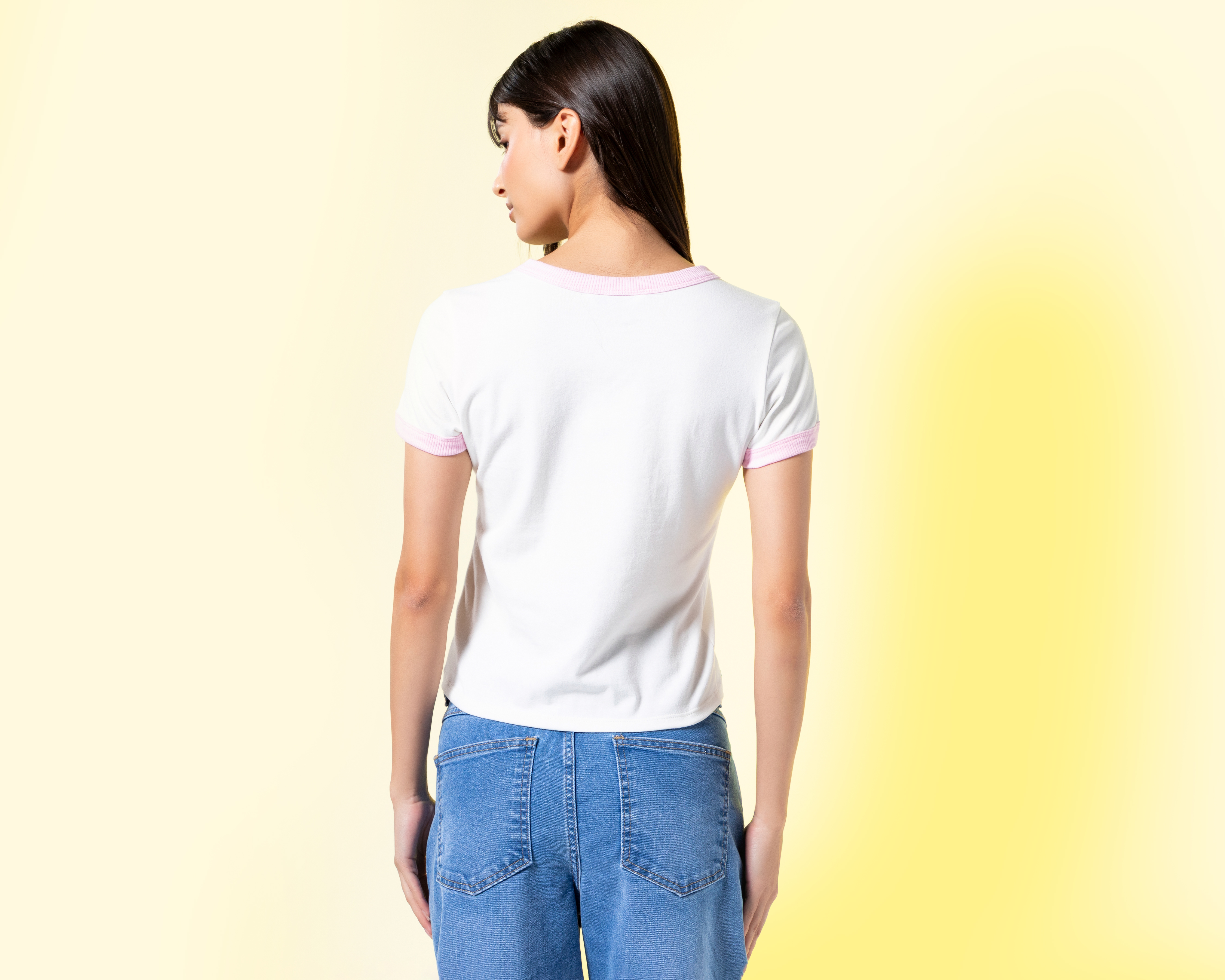 Foto 4 pulgar | Foto 3 | Playera Blanca Strona para Mujer