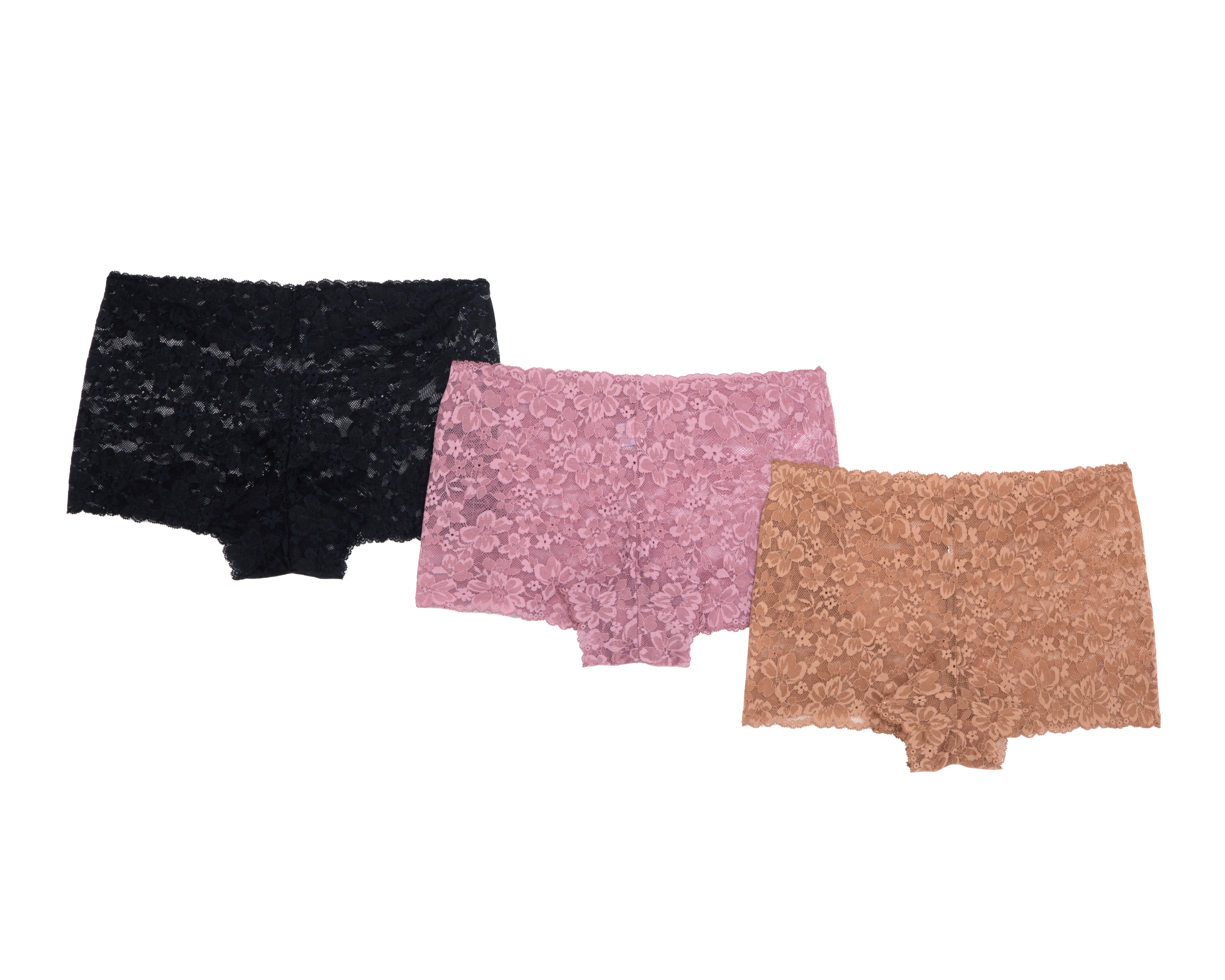 Foto 3 pulgar | Foto 2 | Bóxer de Encaje Eva tu Estilo Íntimo para Mujer 3 Piezas