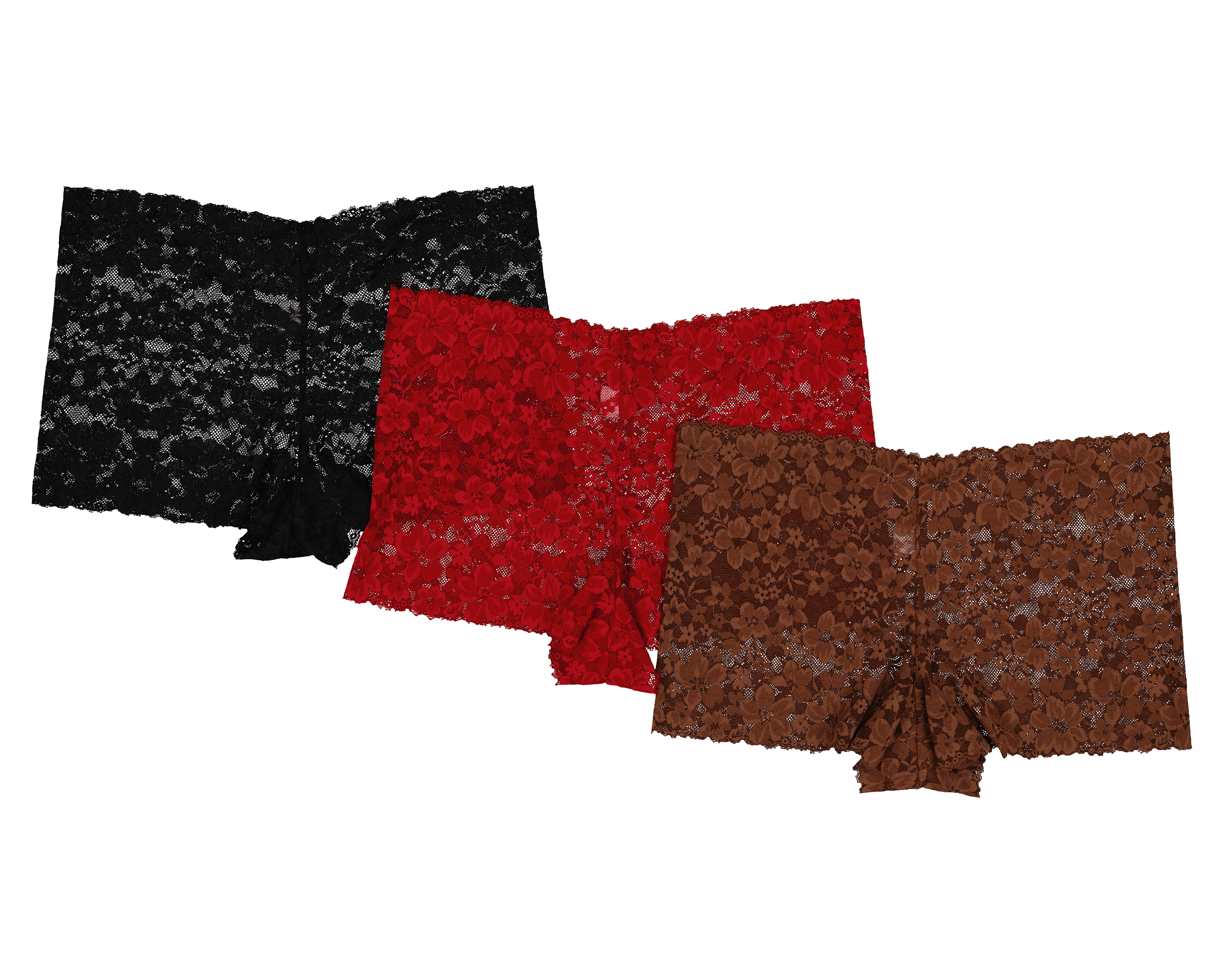 Foto 3 pulgar | Foto 2 | Bóxer de Encaje Eva tu Estilo Íntimo para Mujer 3 Piezas