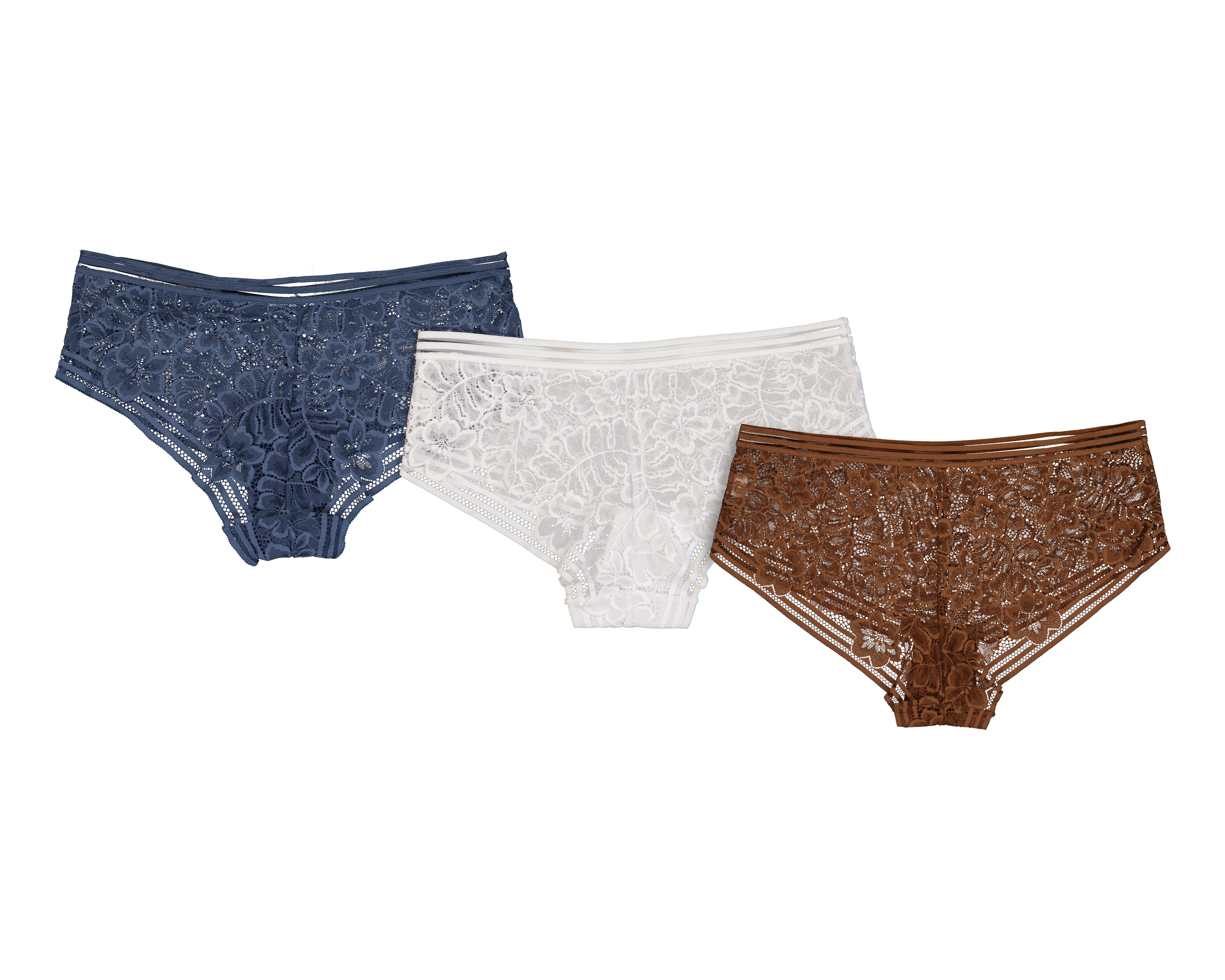 Foto 3 pulgar | Foto 2 | Pantaleta con Encaje Eva Tu Estilo Íntimo para Mujer 3 Piezas