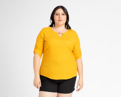 Foto 1 | Foto 1 | Blusa Lady Sun Manga 3/4 Amarilla