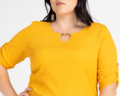 Foto 4 | Foto 4 | Blusa Lady Sun Manga 3/4 Amarilla