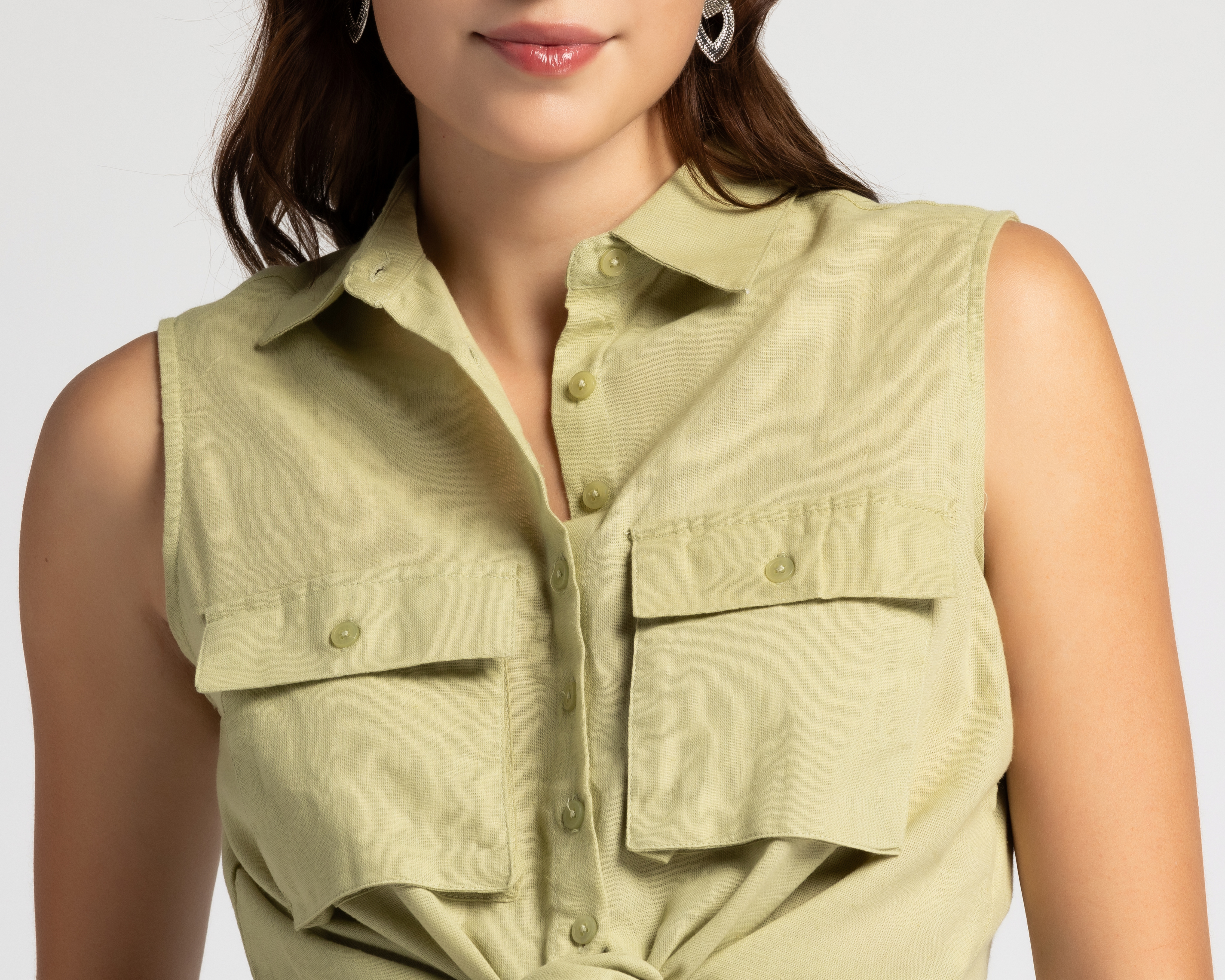 Foto 4 | Foto 4 | Blusa con Botones Refill para Mujer