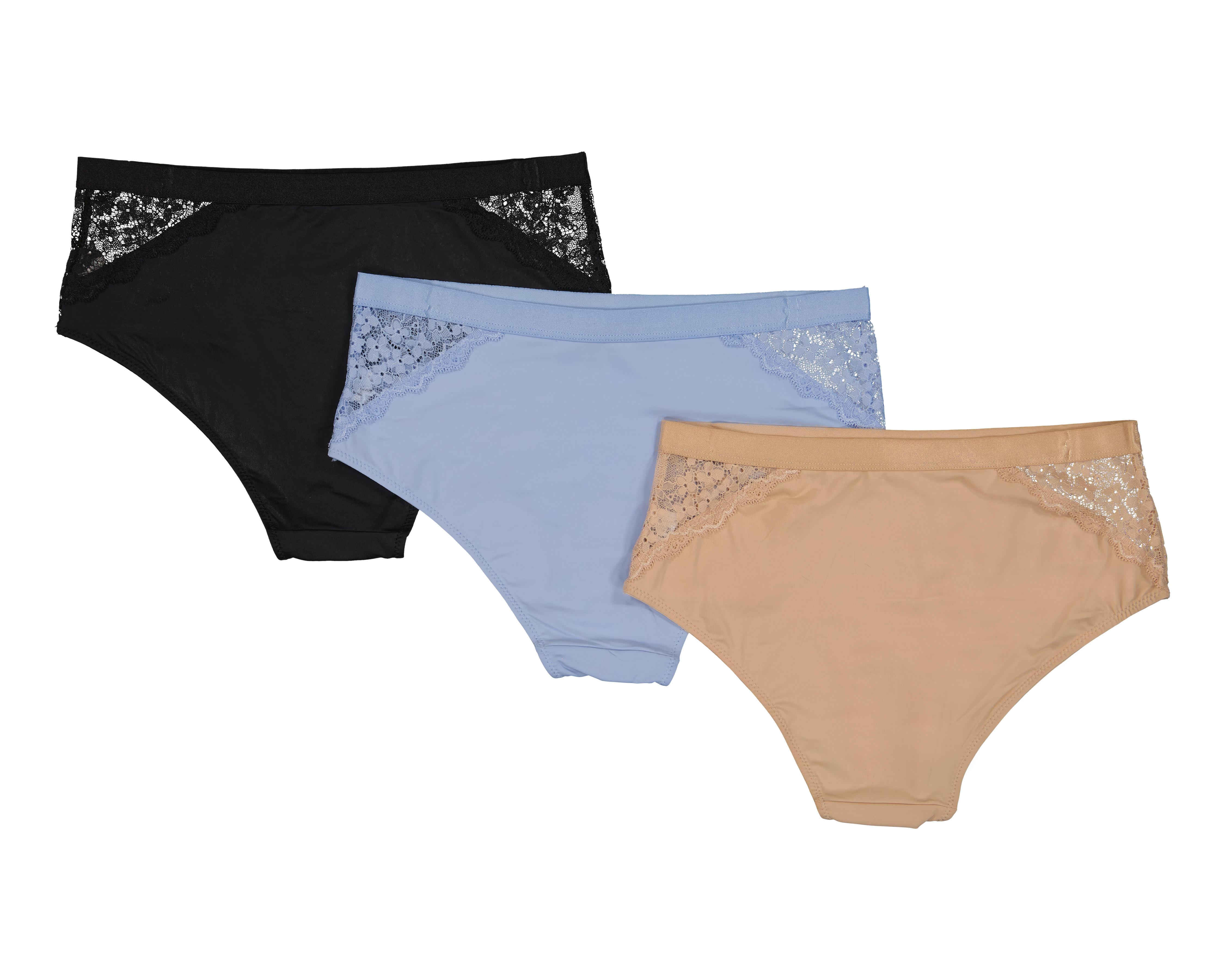 Foto 3 pulgar | Foto 2 | Pantaleta con Encaje Eva Tu Estilo íntimo para Mujer 3 Piezas