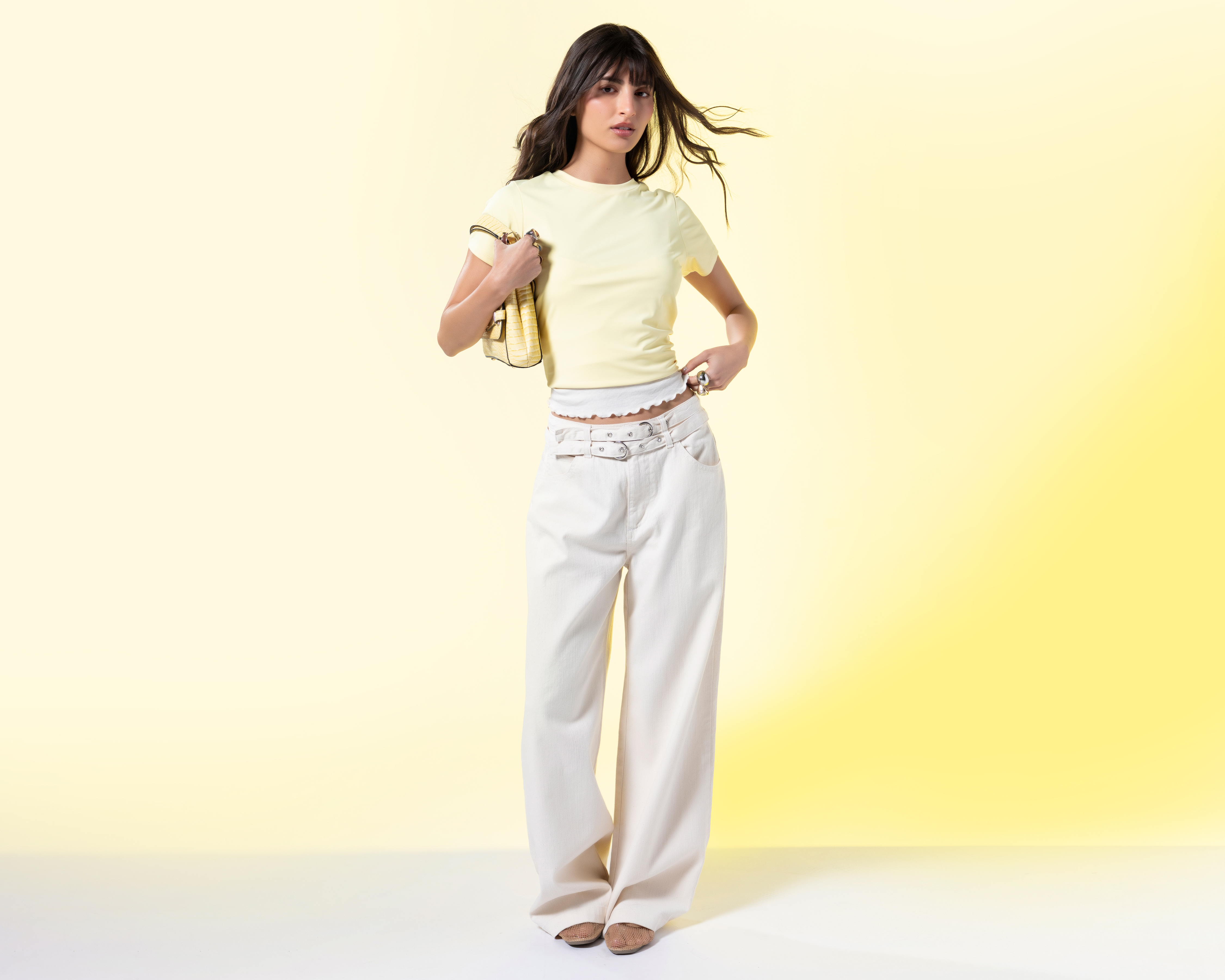 Playera Amarilla Strona para Mujer