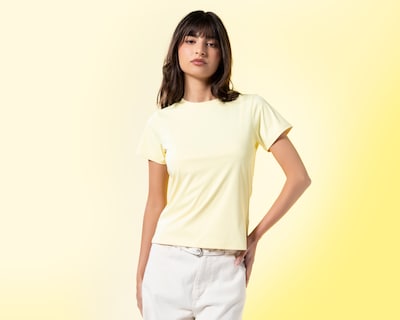 Foto 2 | Foto 2 | Playera Amarilla Strona para Mujer