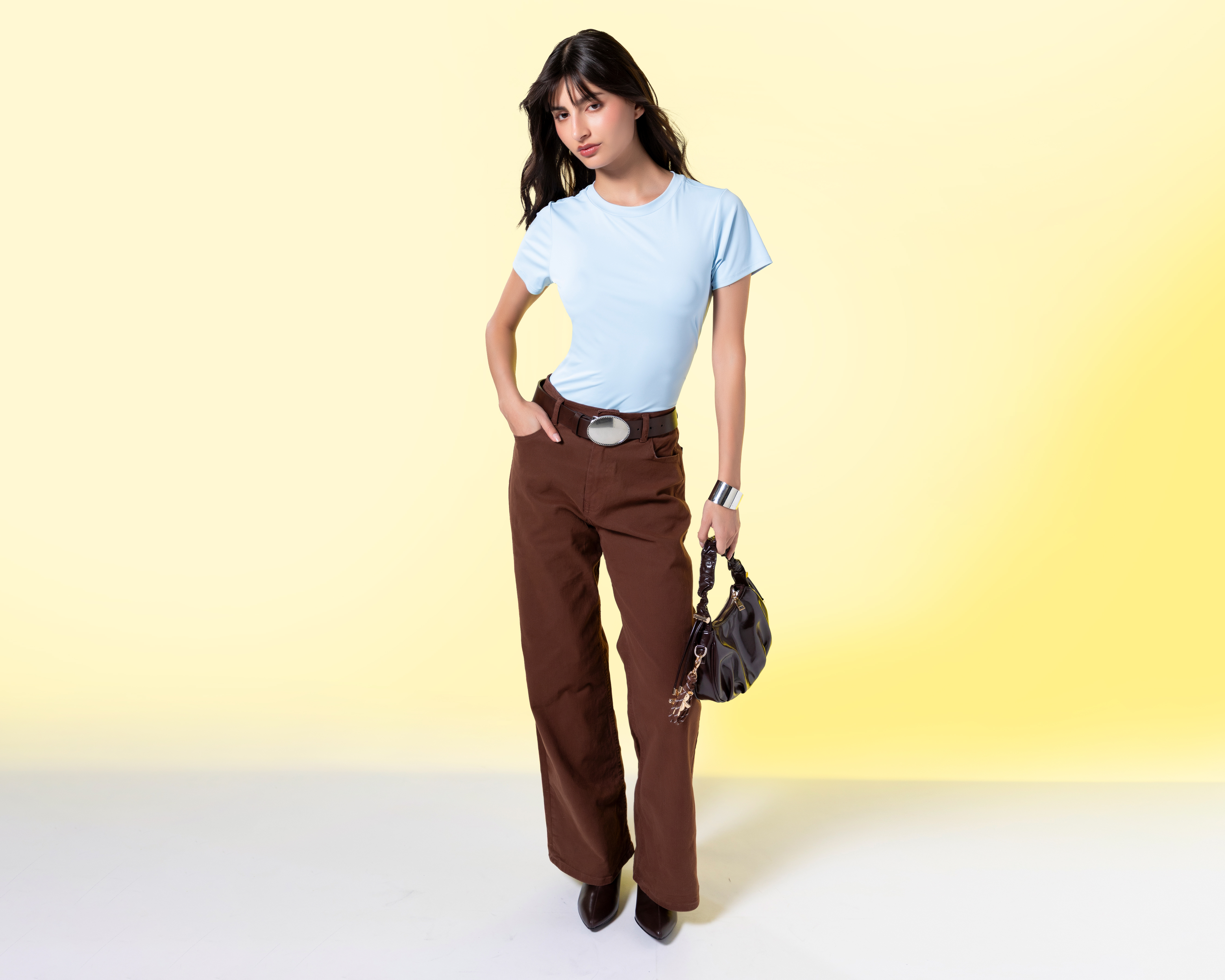 Playera Azul Strona para Mujer