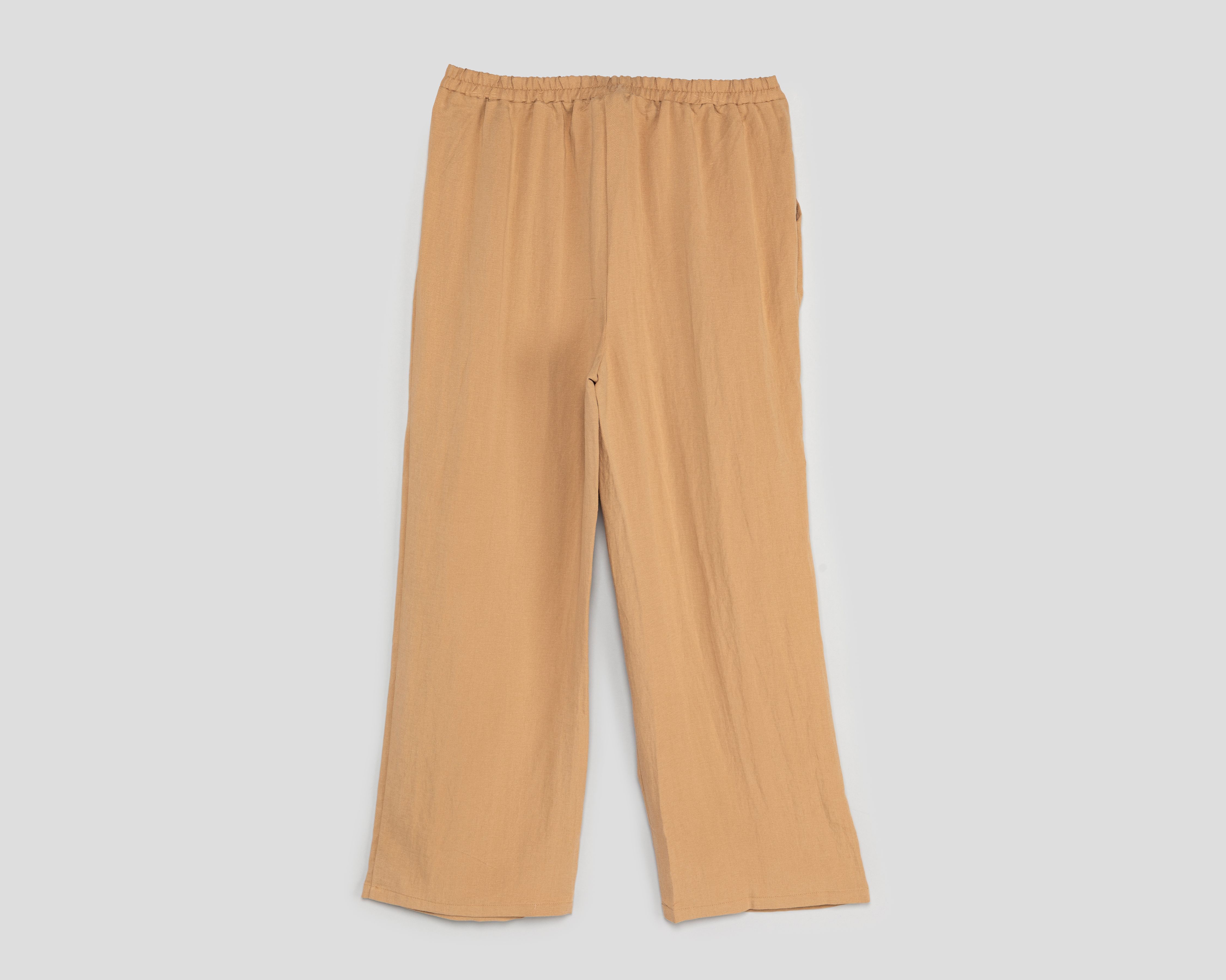 Foto 3 pulgar | Foto 2 | Pantalón Ancho Jennifer Lopez Caqui para Mujer