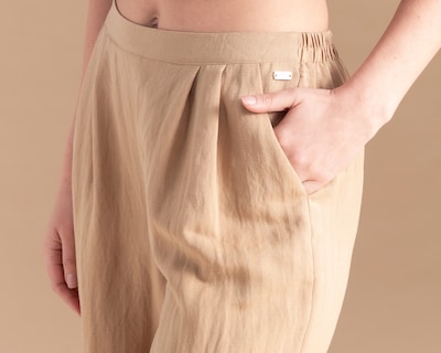 Foto 4 | Foto 4 | Pantalón Ancho Jennifer Lopez Caqui para Mujer