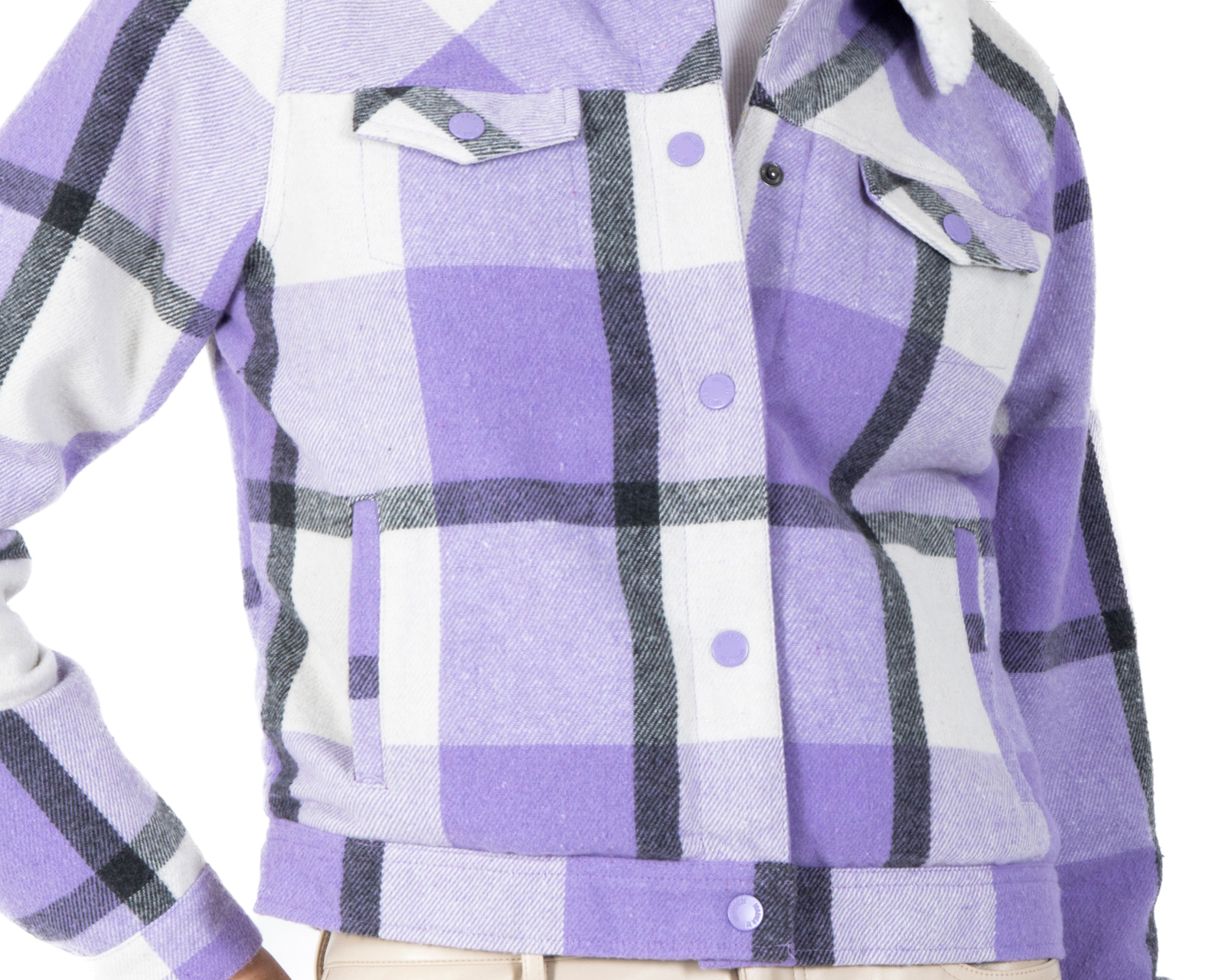 Foto 5 pulgar | Foto 4 | Chamarra a Cuadros Forever 21 para Mujer