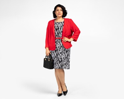 Foto 2 | Foto 2 | Vestido Formal Lady Sun Estampado Corto con Blazer