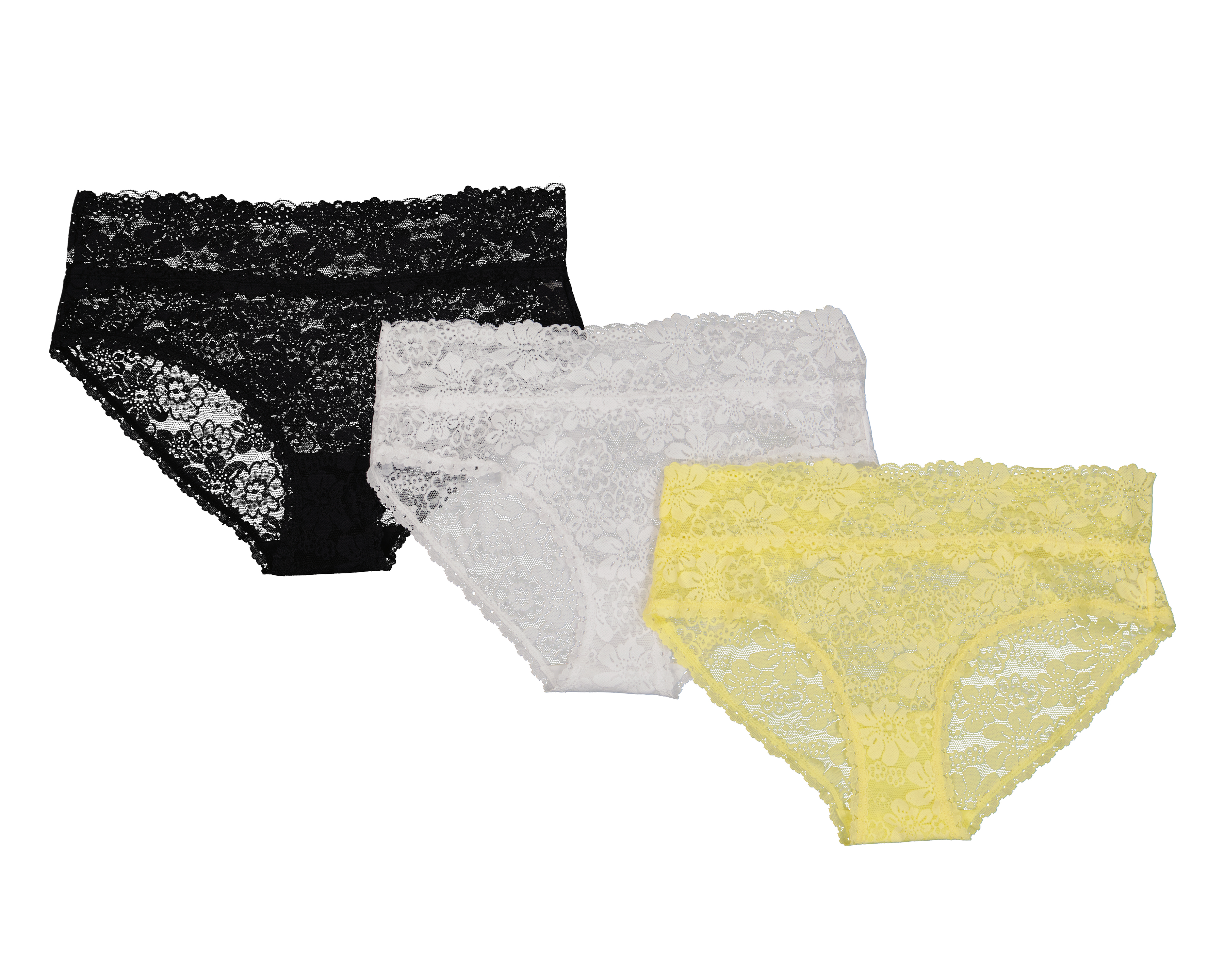 Foto 2 pulgar | Foto 1 | Pantaleta con Encaje Eva Tu Estilo Íntimo para Mujer 3 Piezas