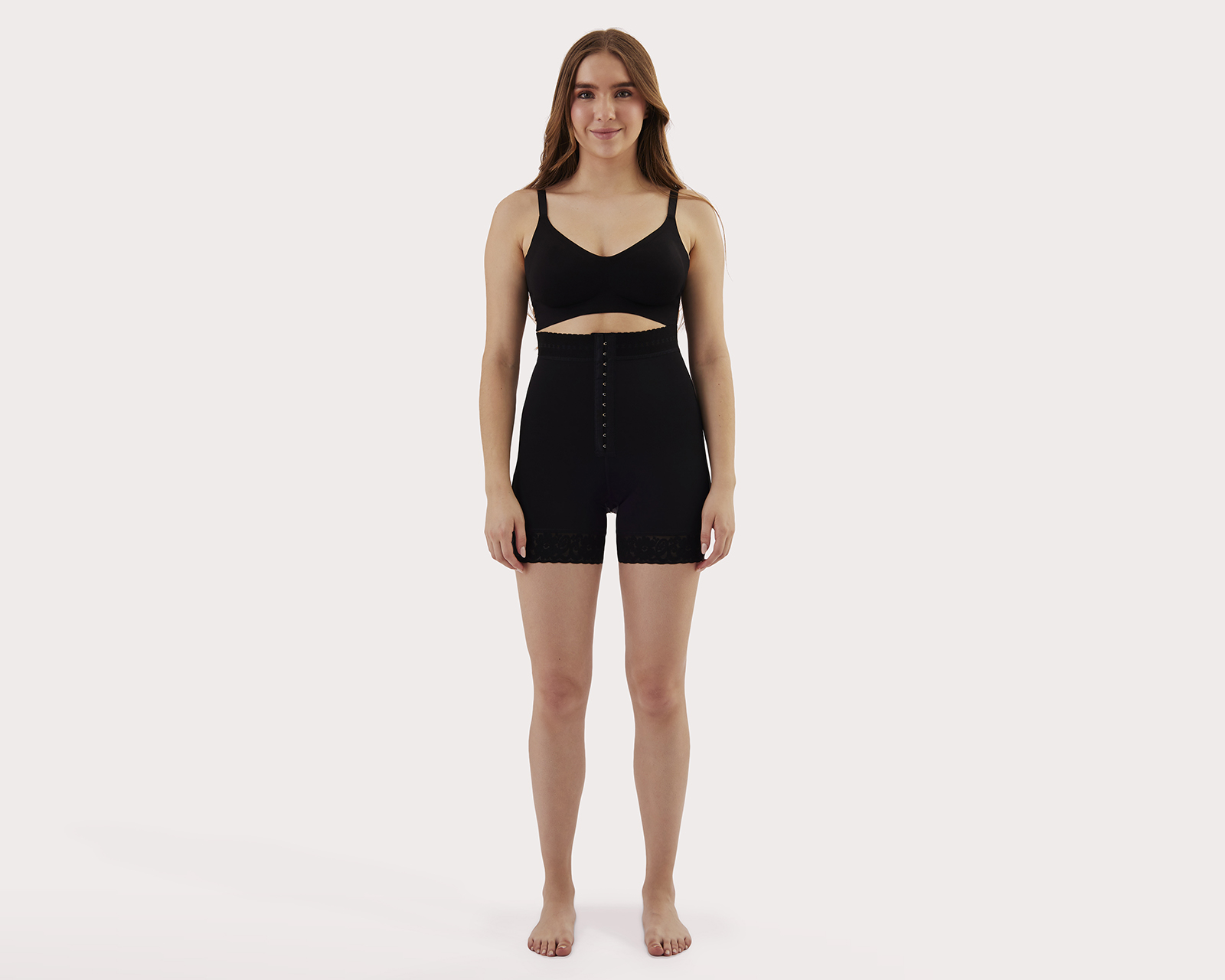 Short con Contról con Encaje para Mujer