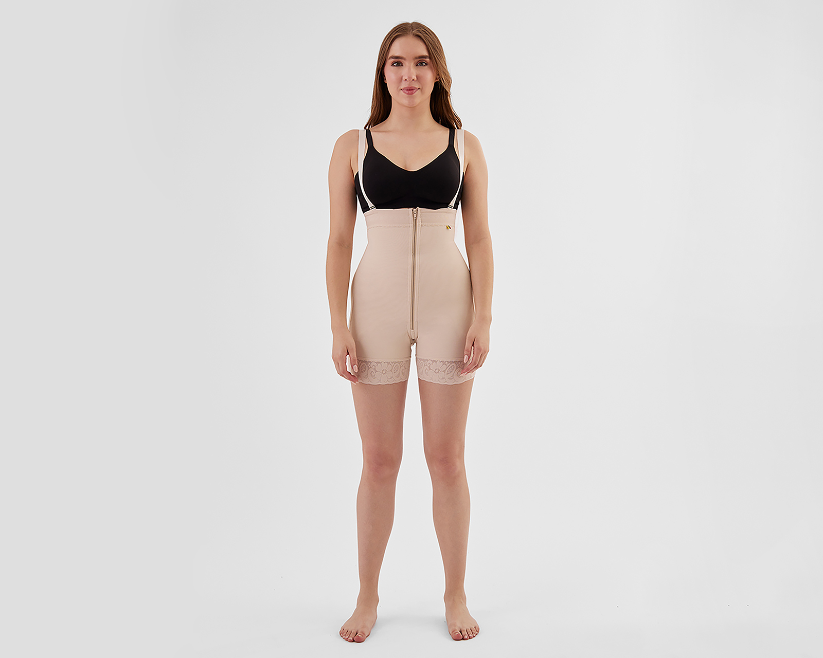 Body Bóxer Lanude con Encaje para Mujer