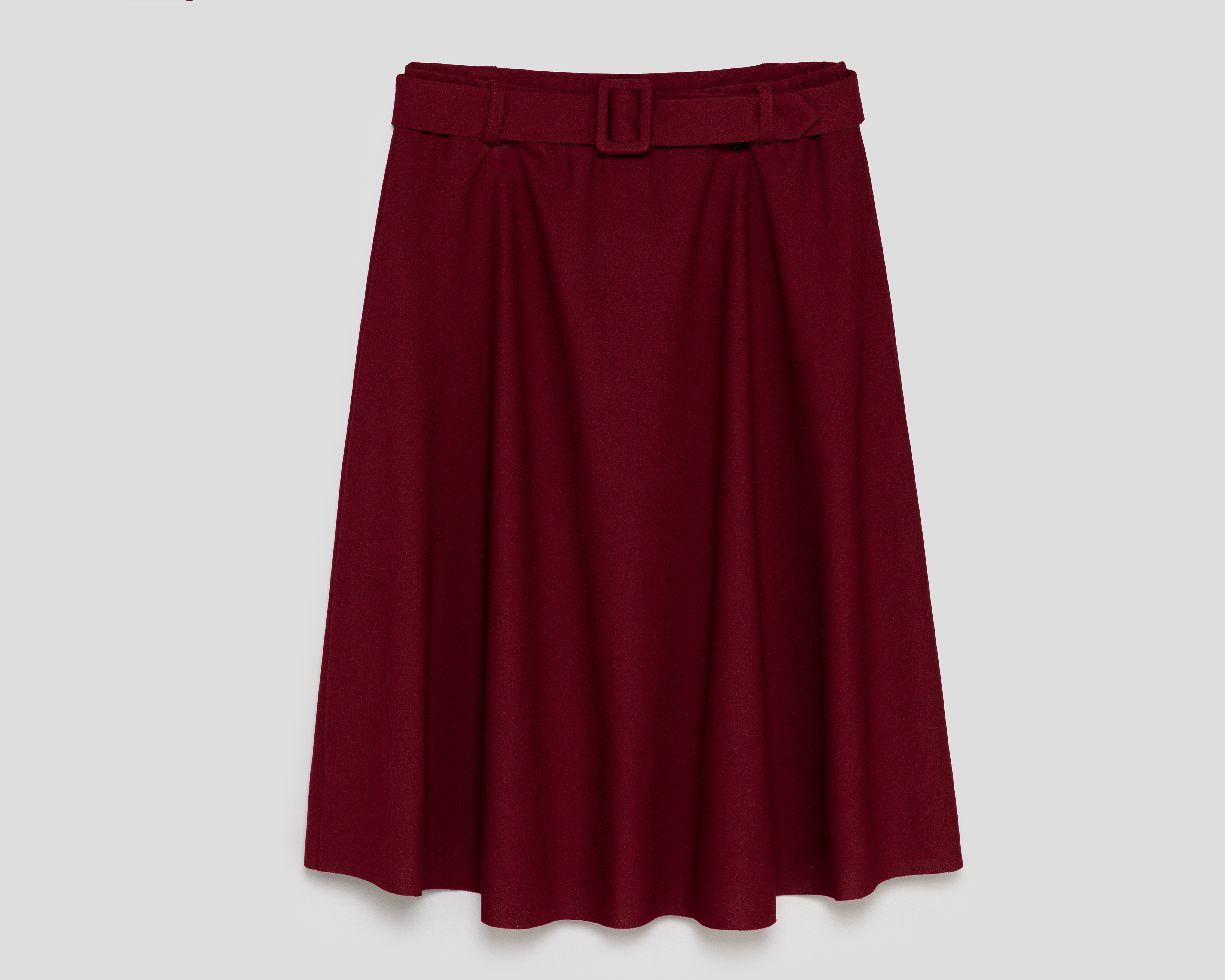 Foto 2 pulgar | Foto 1 | Falda Midi Sahara con Cinturón para Mujer