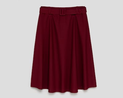 Foto 1 | Foto 1 | Falda Midi Sahara con Cinturón para Mujer