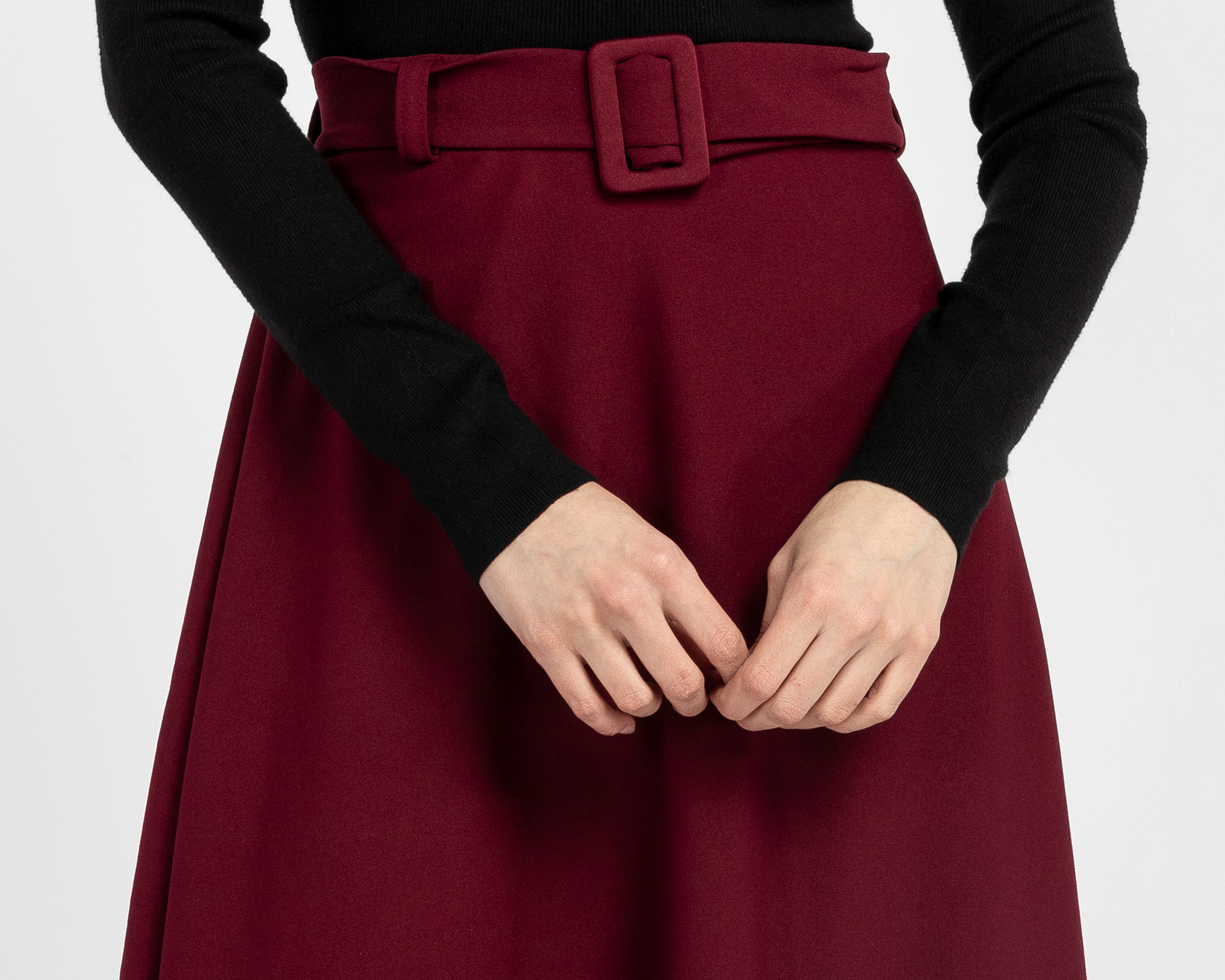 Foto 4 | Foto 4 | Falda Midi Sahara con Cinturón para Mujer