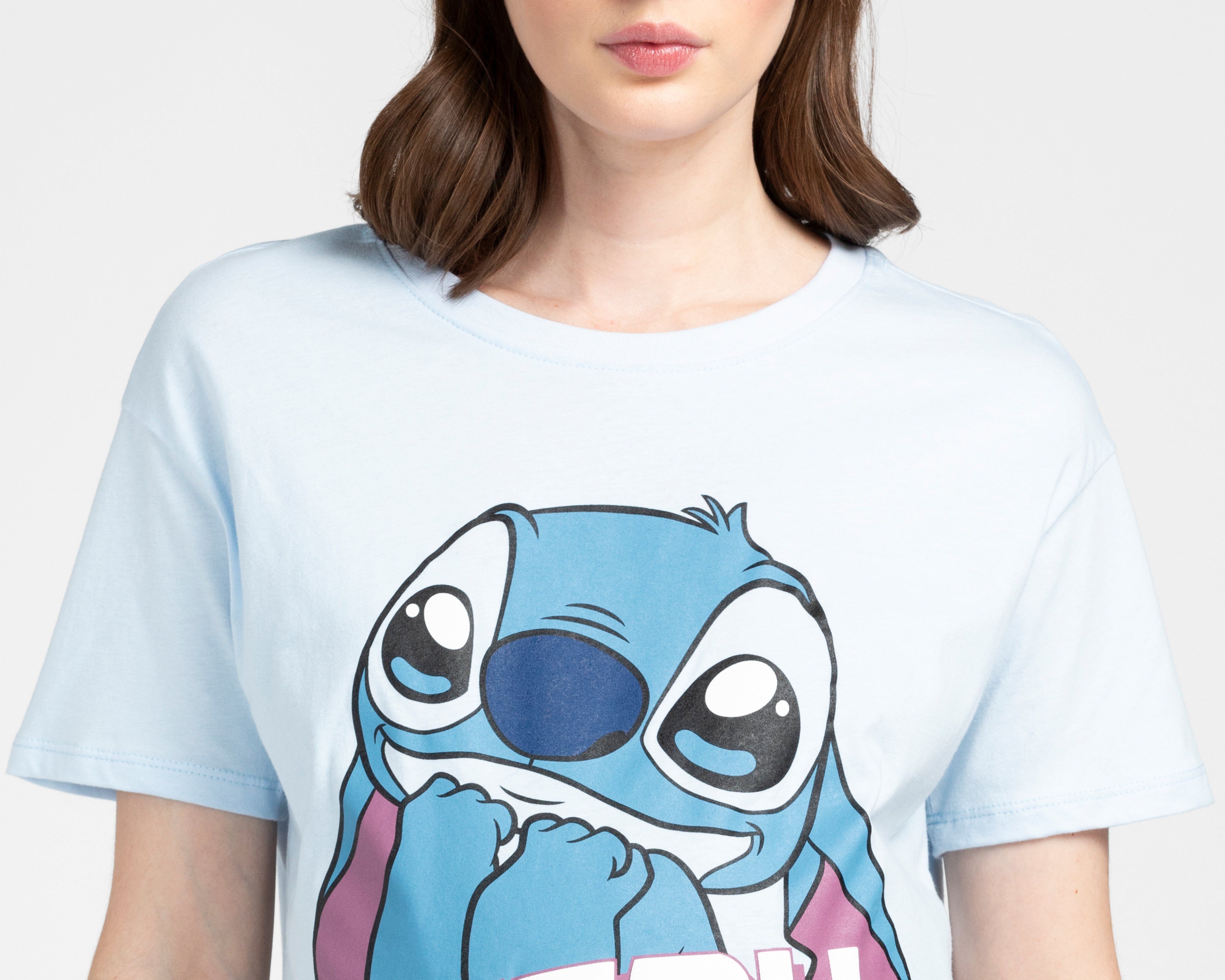 Foto 4 pulgar | Foto 3 | Playera Manga Corta Disney Lilo & Stitch Azul