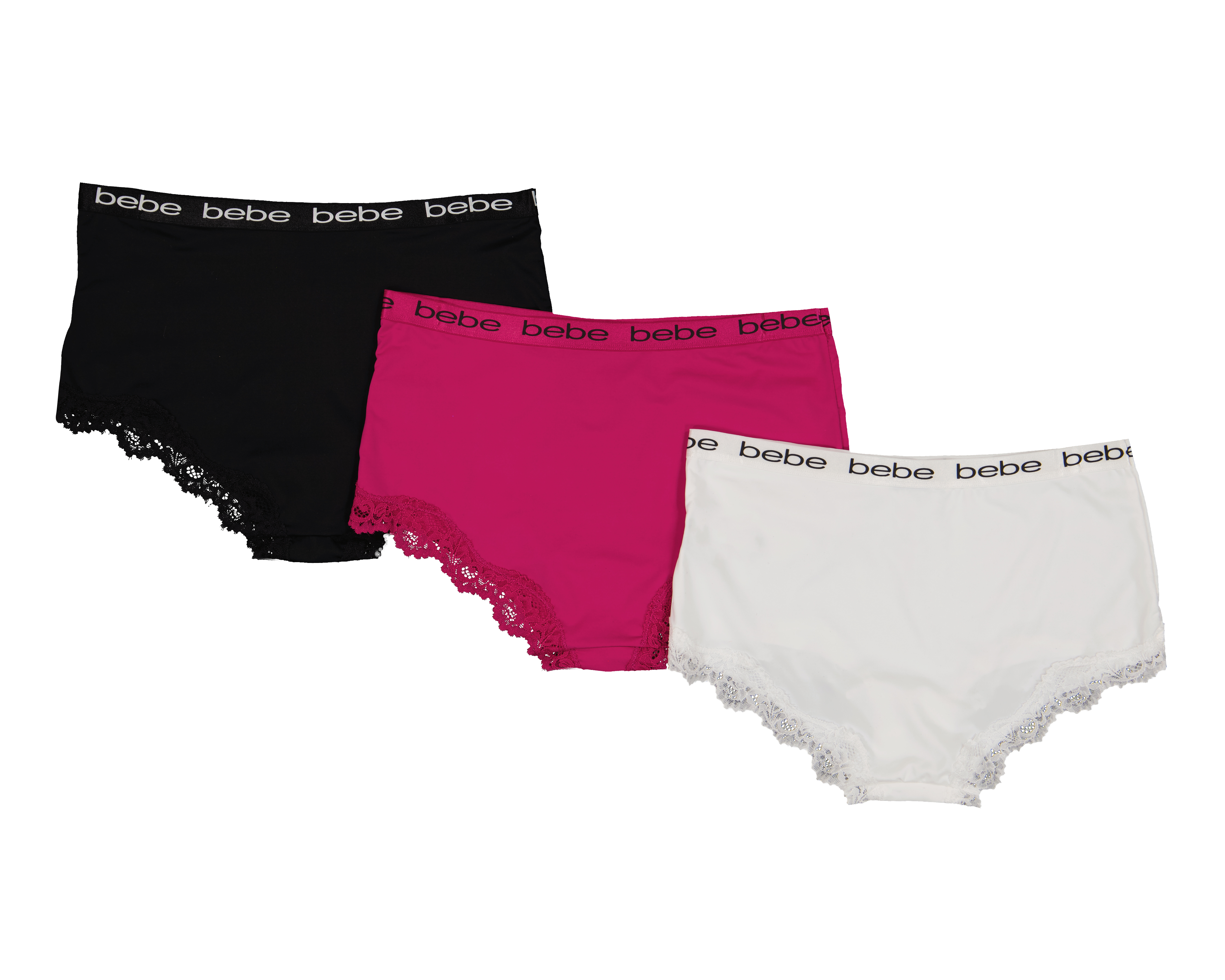 Foto 2 | Foto 2 | Bóxer con Encaje Bebe para Mujer 3 Piezas