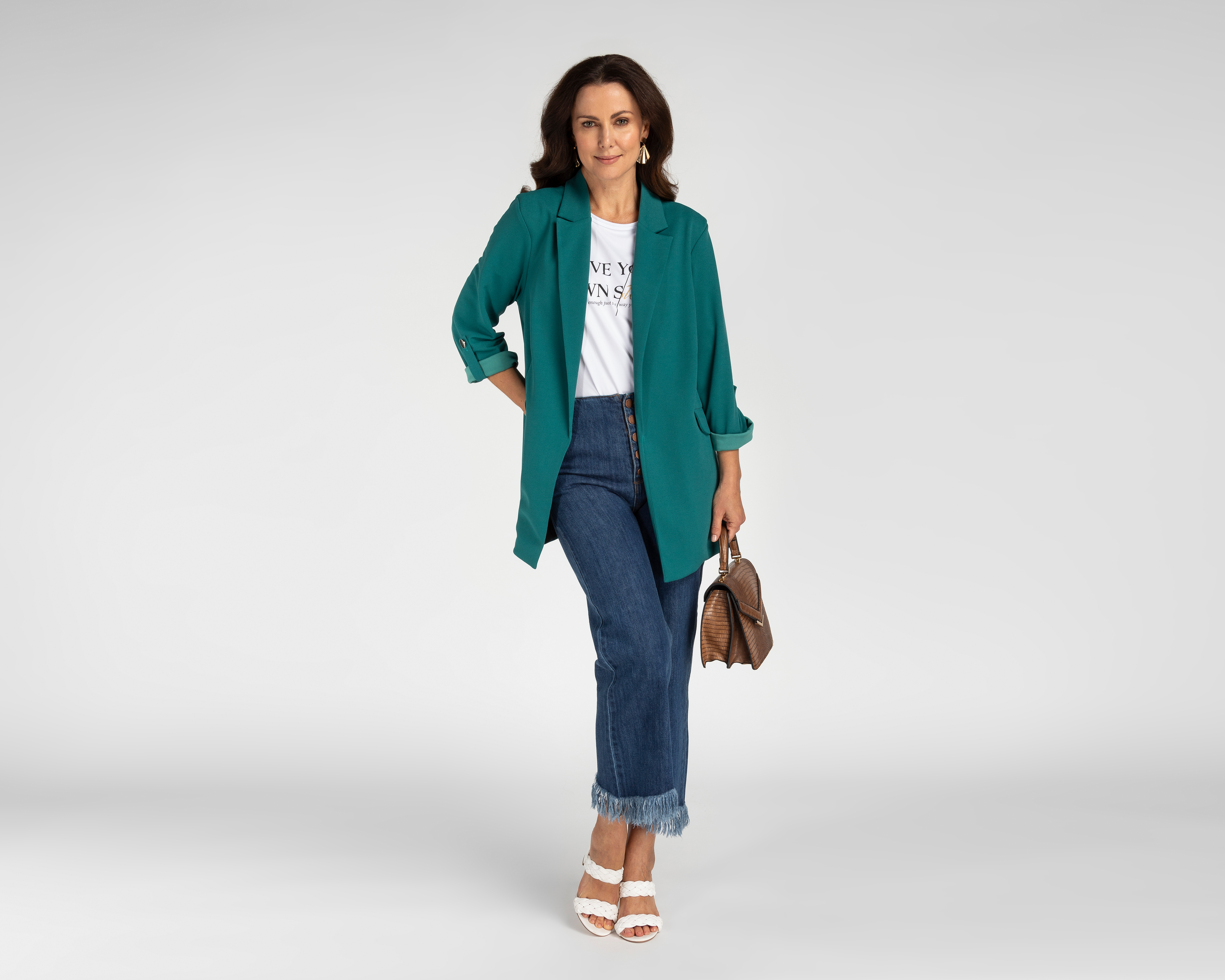 Foto 2 | Foto 2 | Blazer Verde Sahara para Mujer