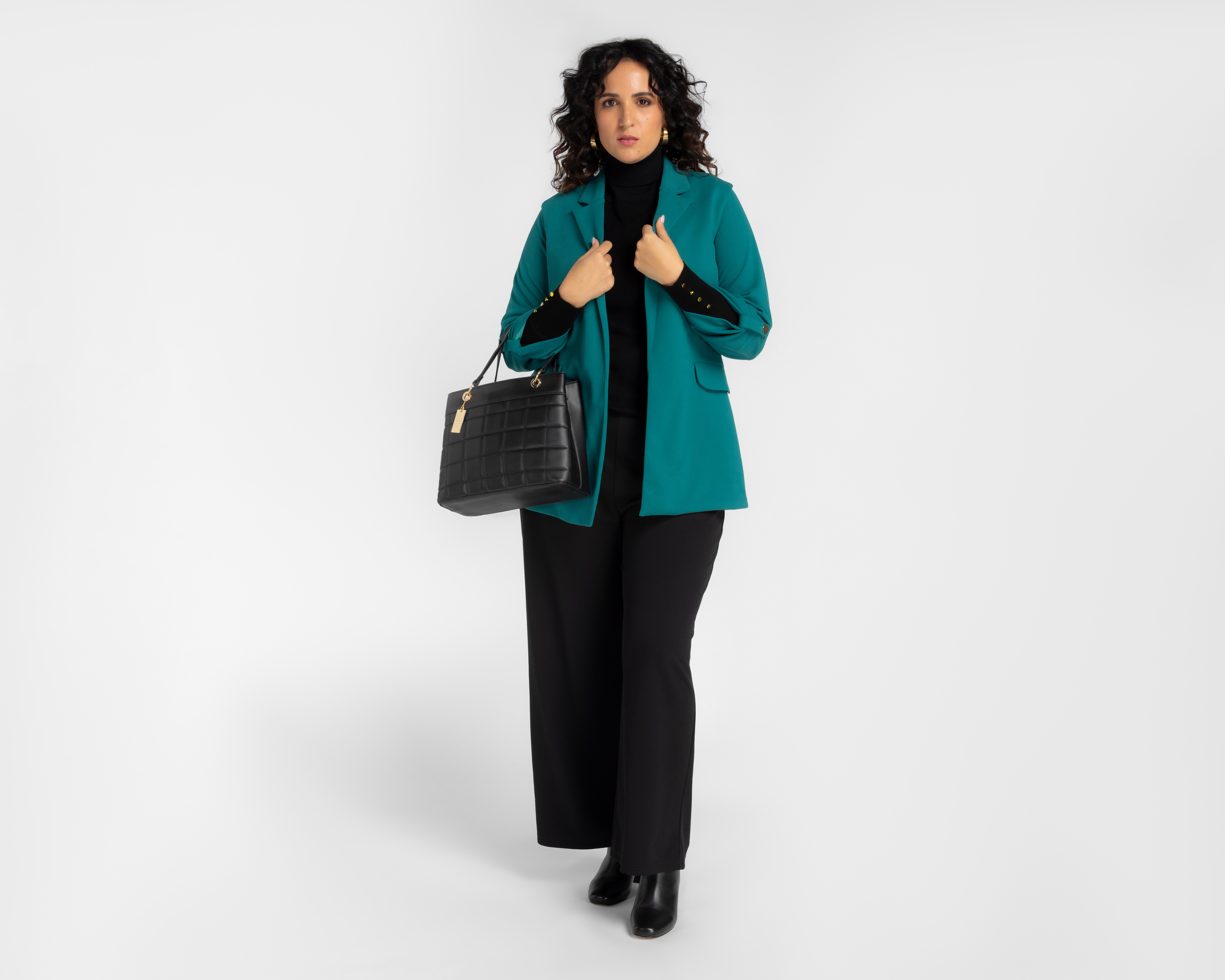 Foto 5 | Foto 5 | Blazer Verde Sahara para Mujer