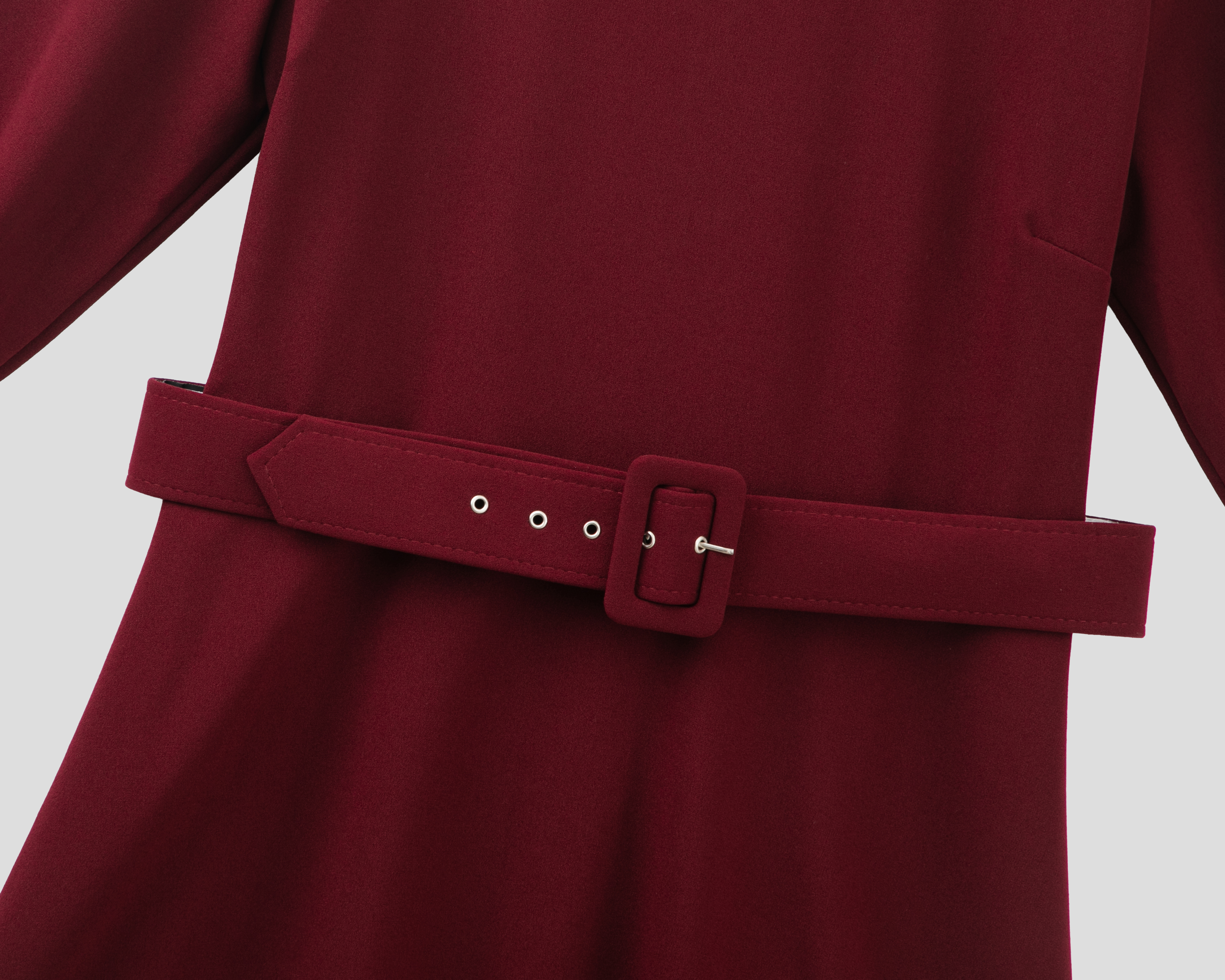 Foto 4 pulgar | Foto 3 | Vestido Formal Sahara Corto Vino para Mujer