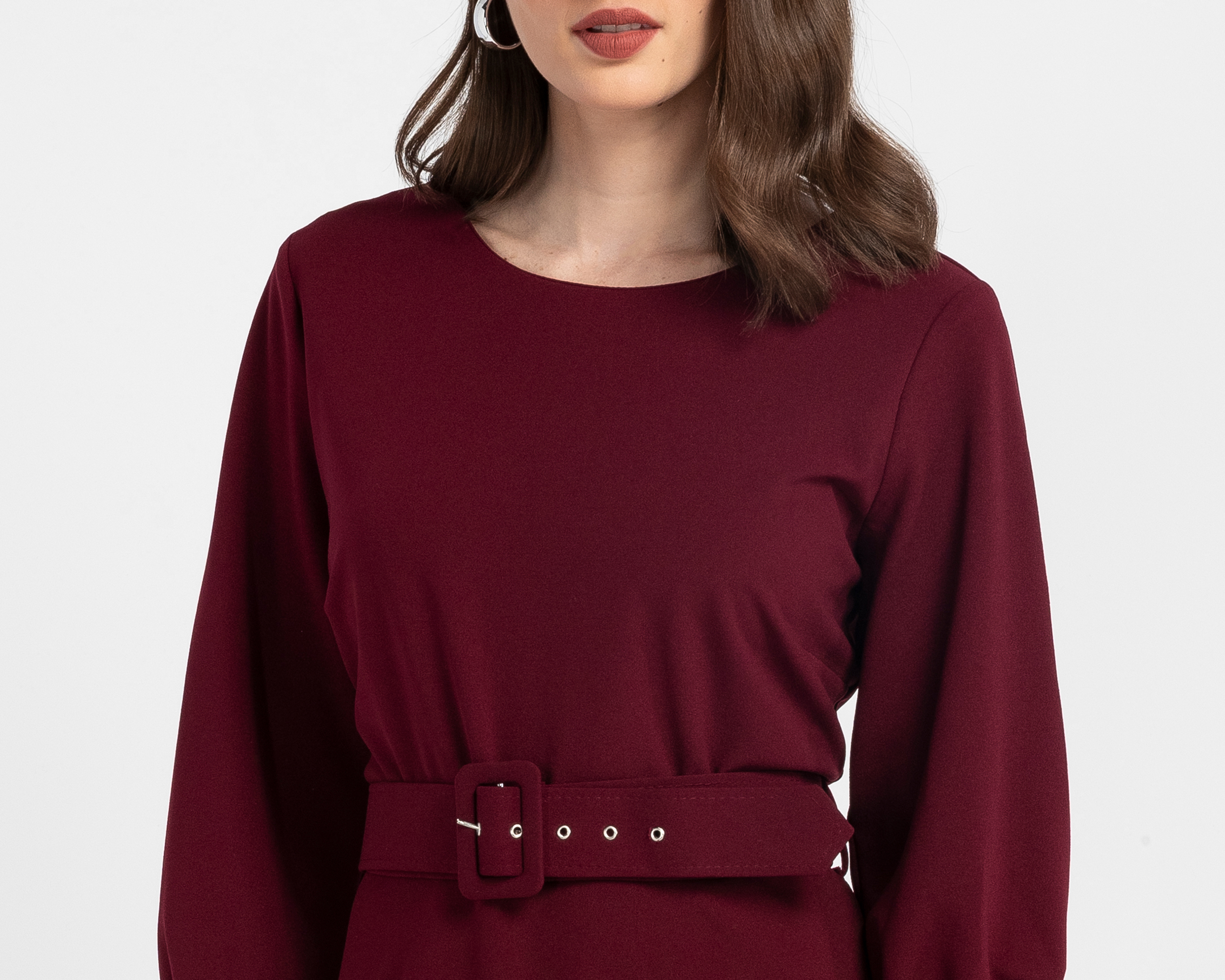 Foto 4 | Foto 4 | Vestido Formal Sahara Corto Vino para Mujer