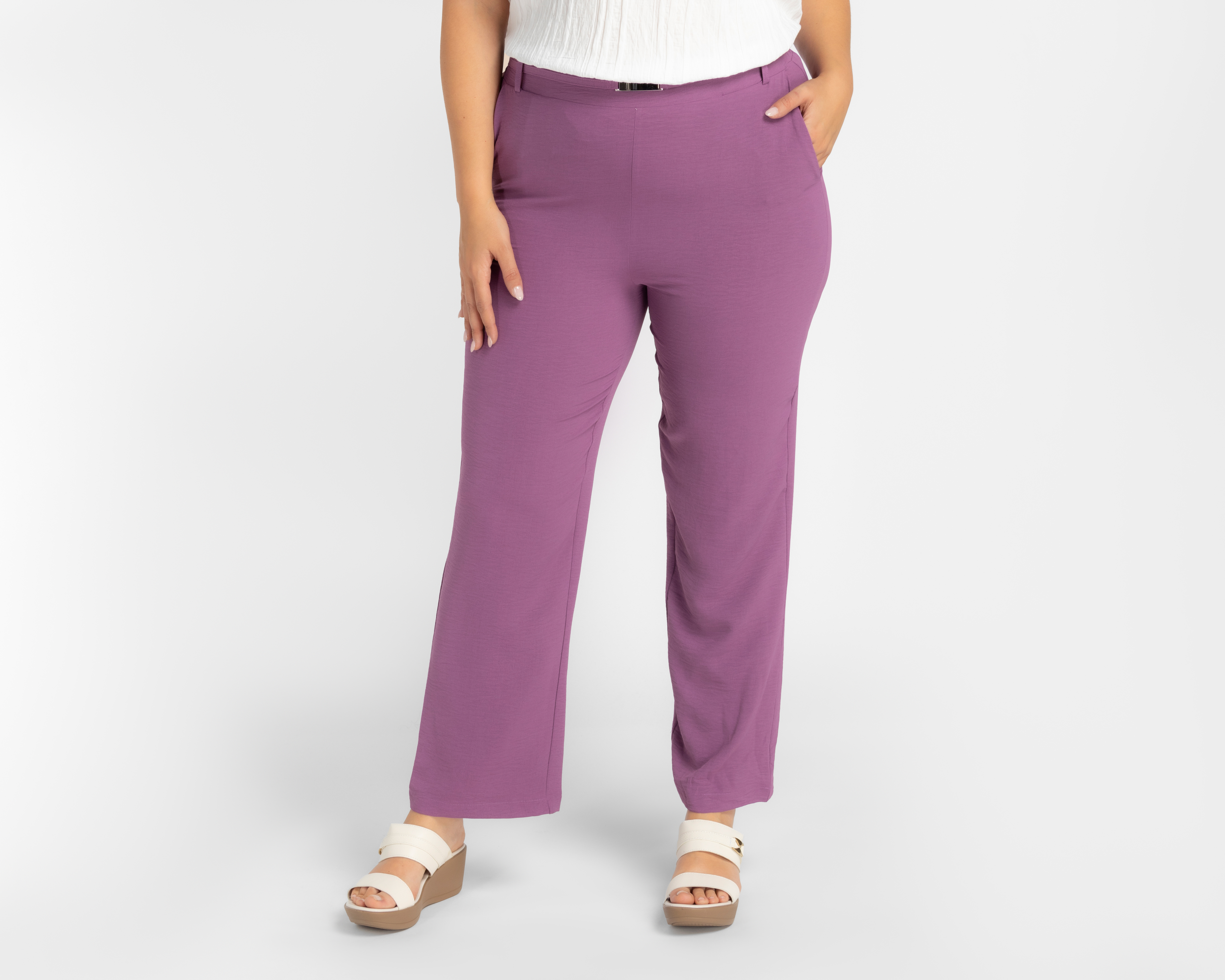 Pantalón de Vestir Sahara Morado para Mujer