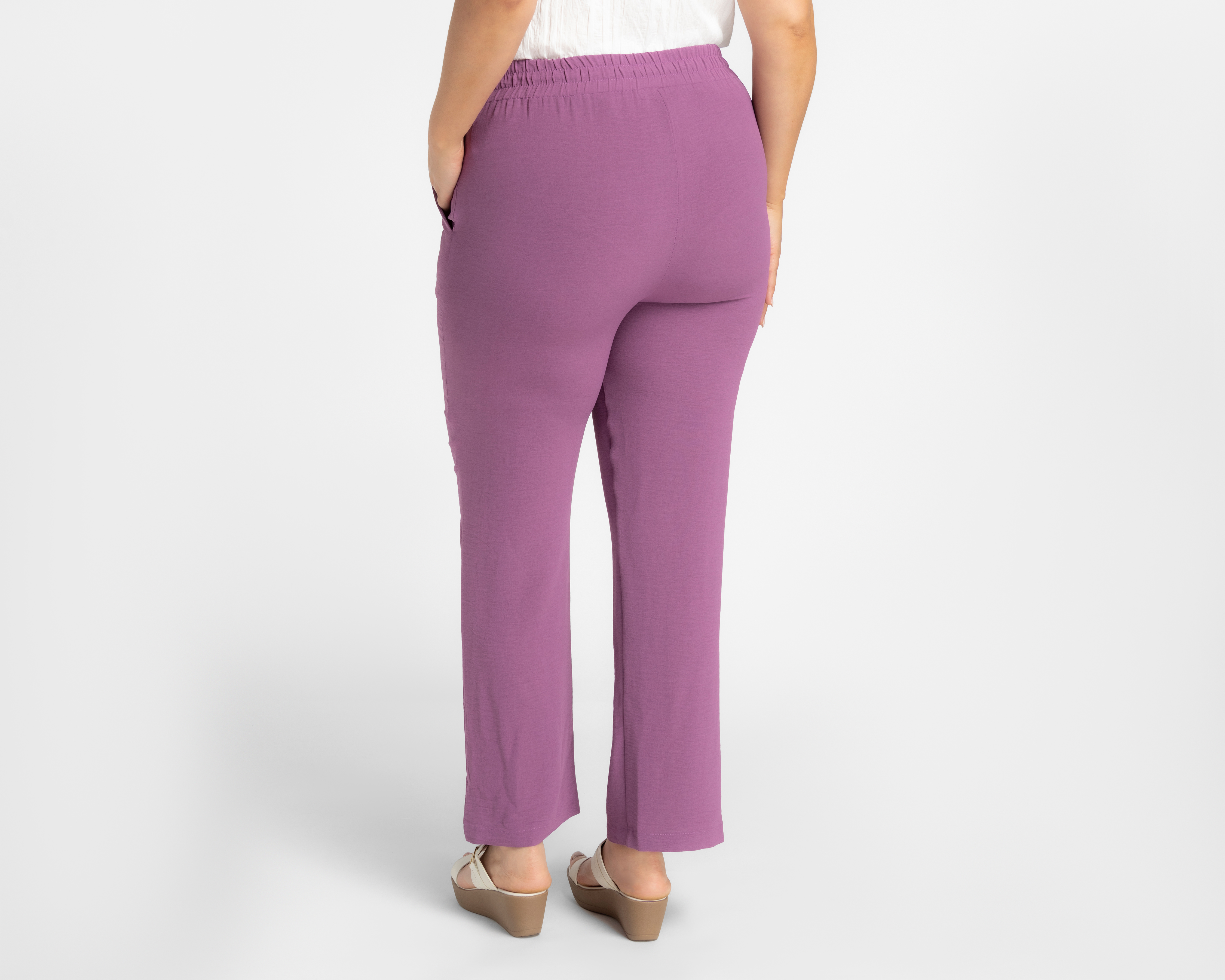 Foto 4 pulgar | Foto 3 | Pantalón de Vestir Sahara Morado para Mujer