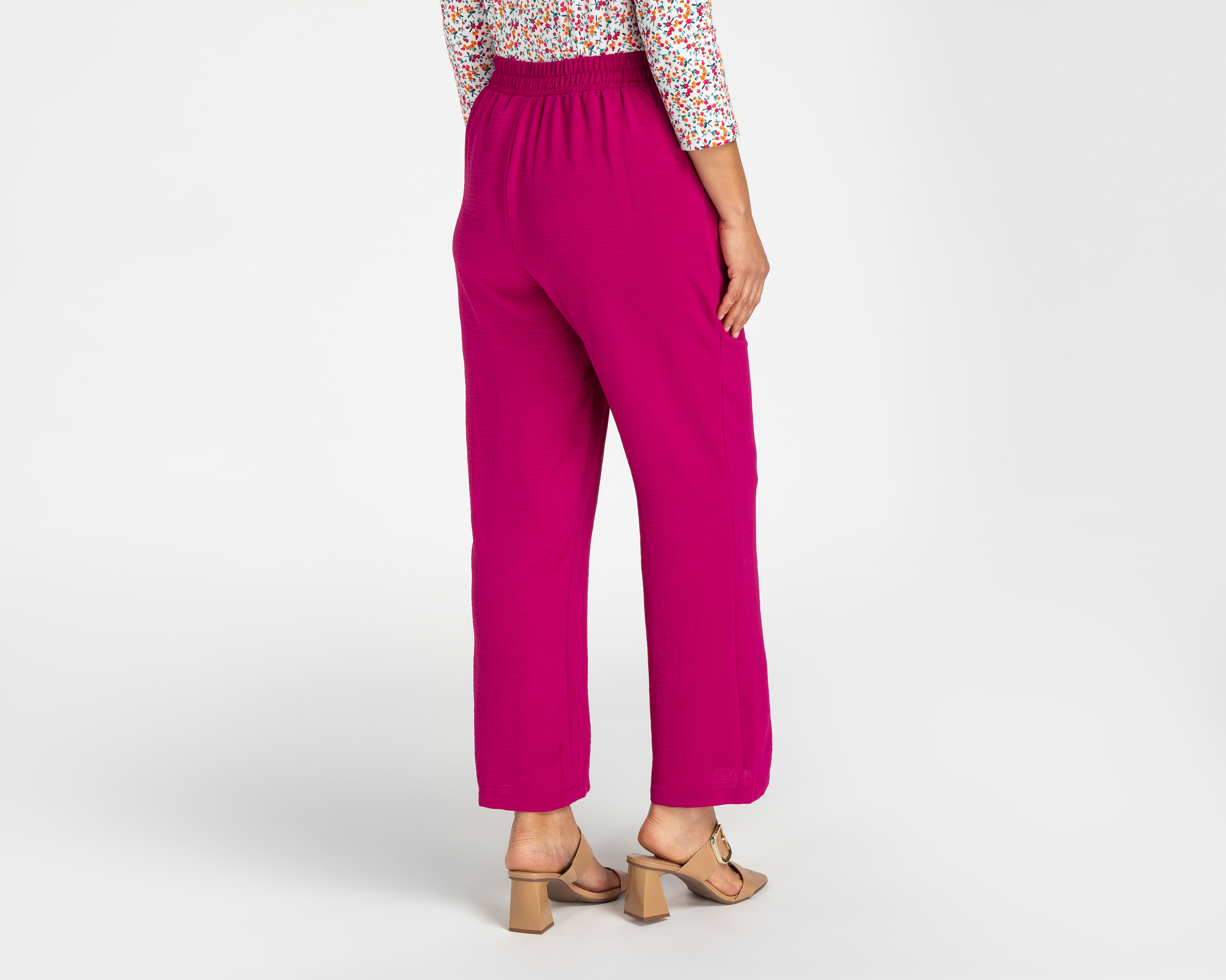 Foto 4 pulgar | Foto 3 | Pantalón de Vestir Sahara Rosa para Mujer