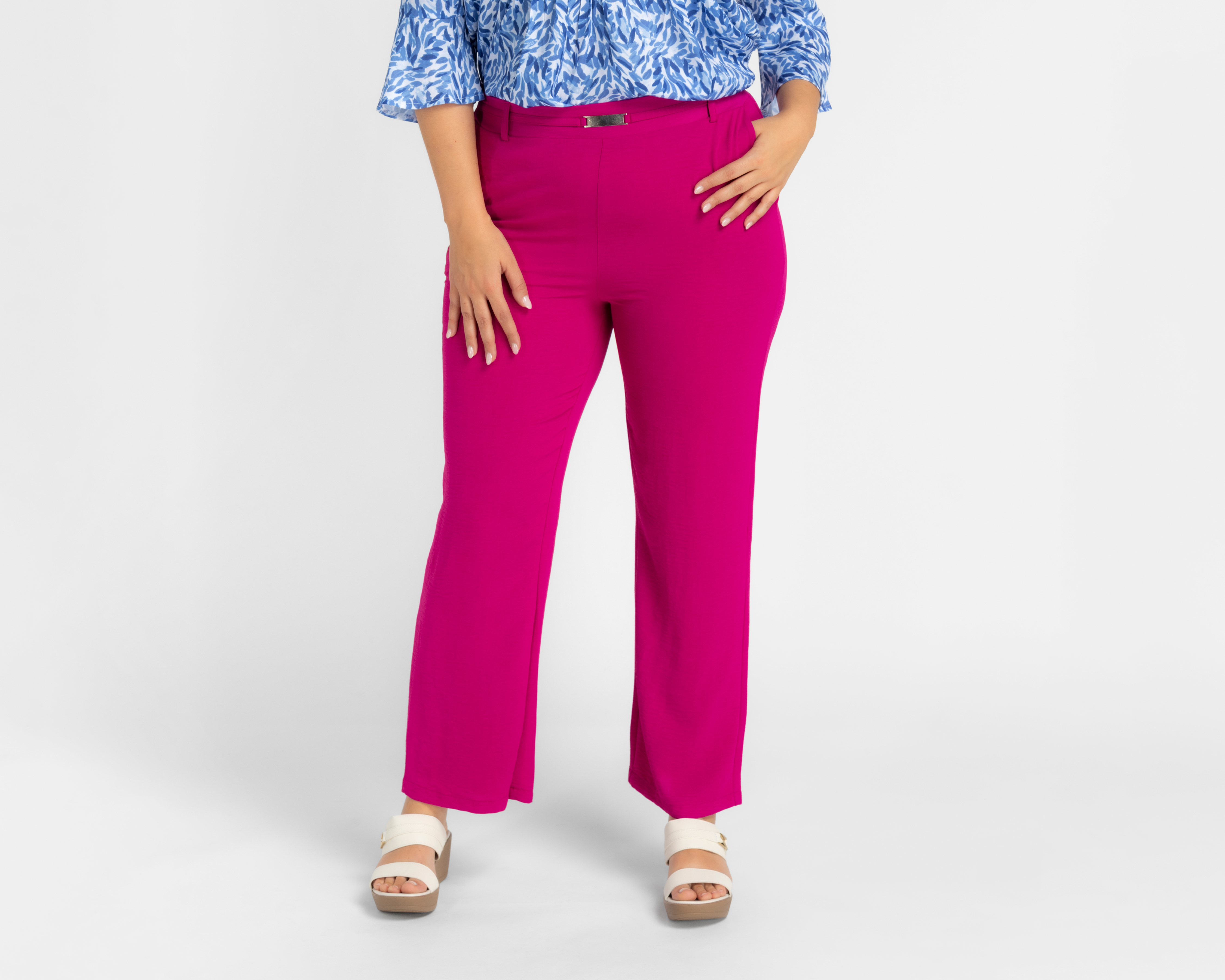 Foto 5 pulgar | Foto 4 | Pantalón de Vestir Sahara Rosa para Mujer