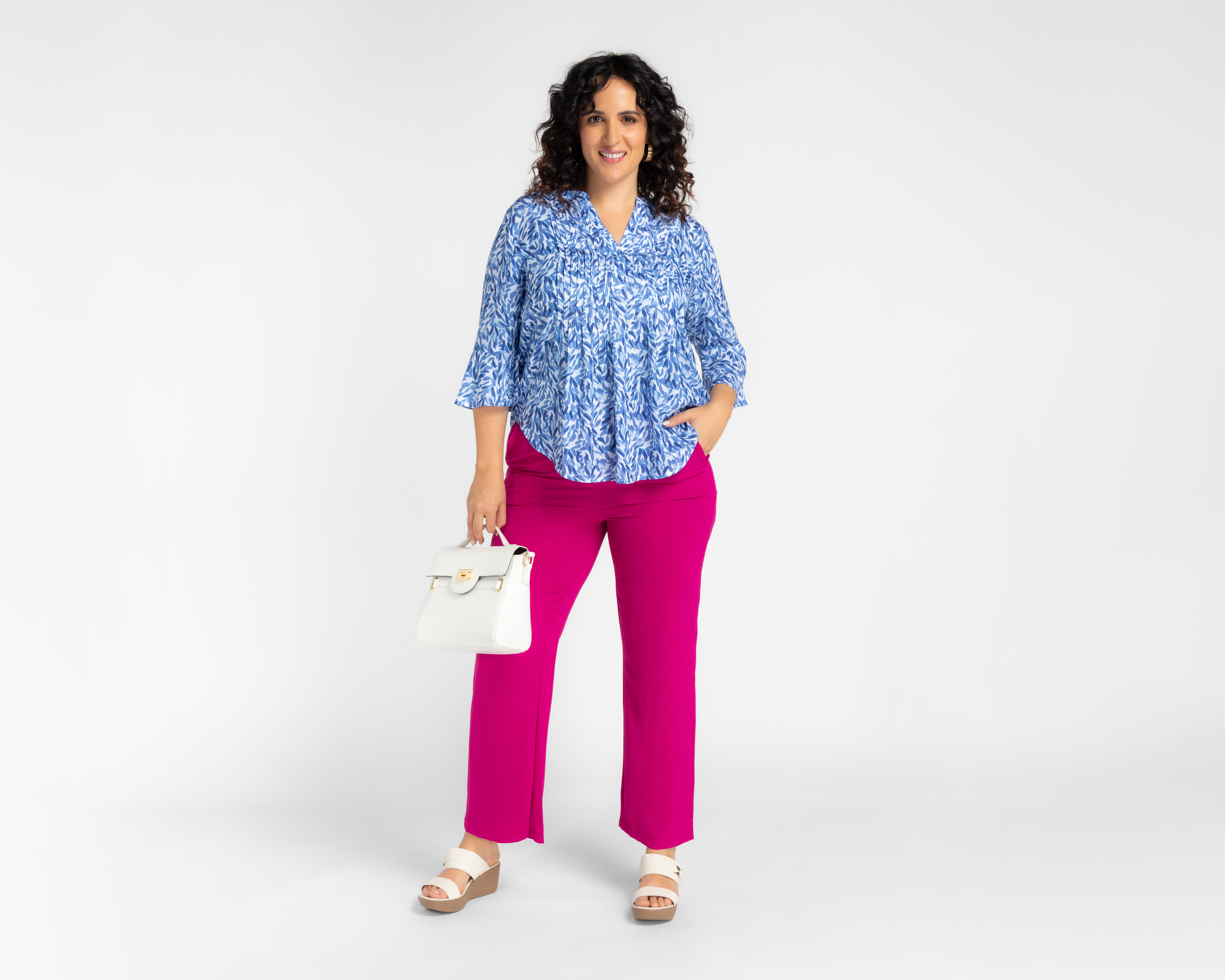 Foto 6 pulgar | Foto 5 | Pantalón de Vestir Sahara Rosa para Mujer