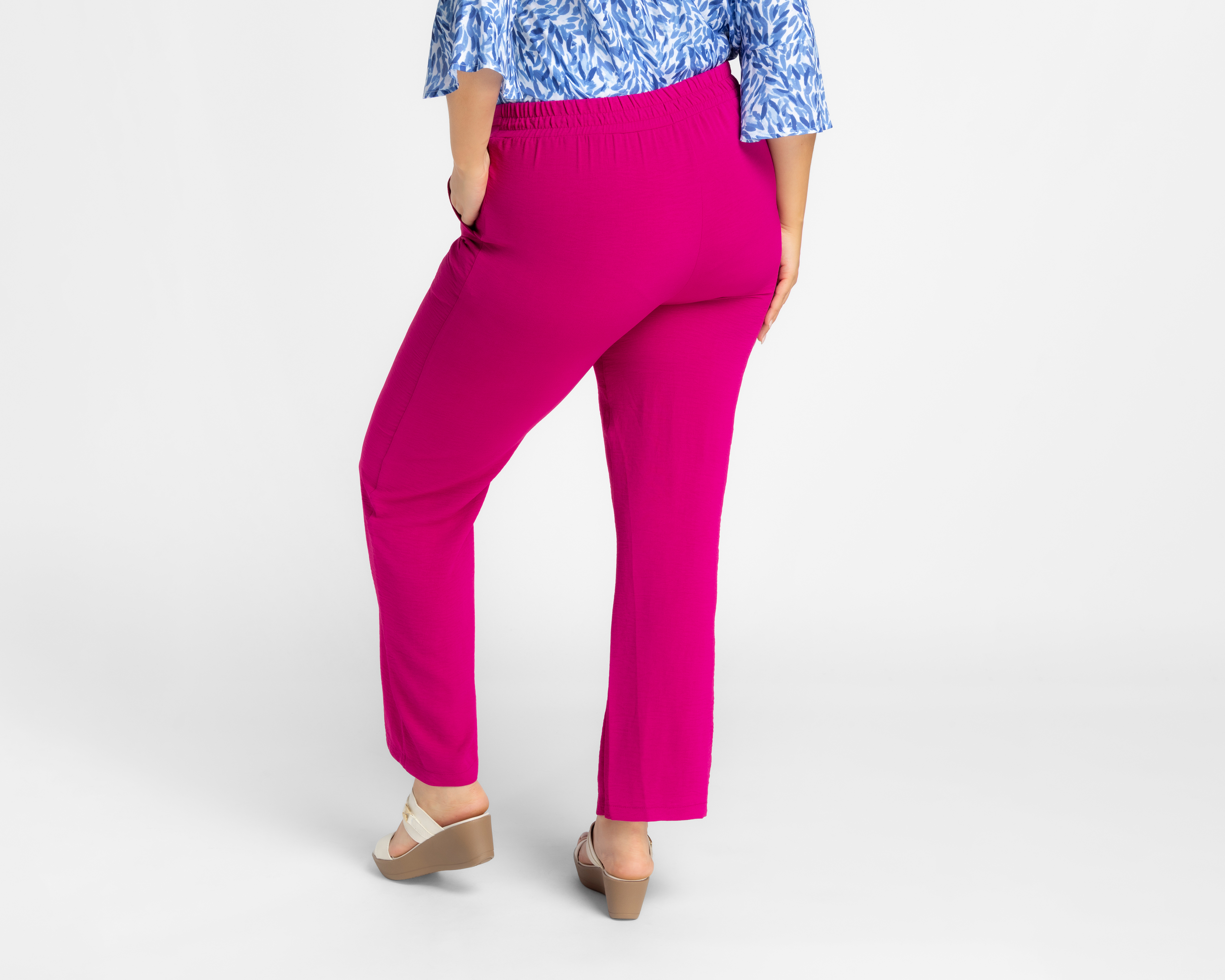 Foto 7 pulgar | Foto 6 | Pantalón de Vestir Sahara Rosa para Mujer