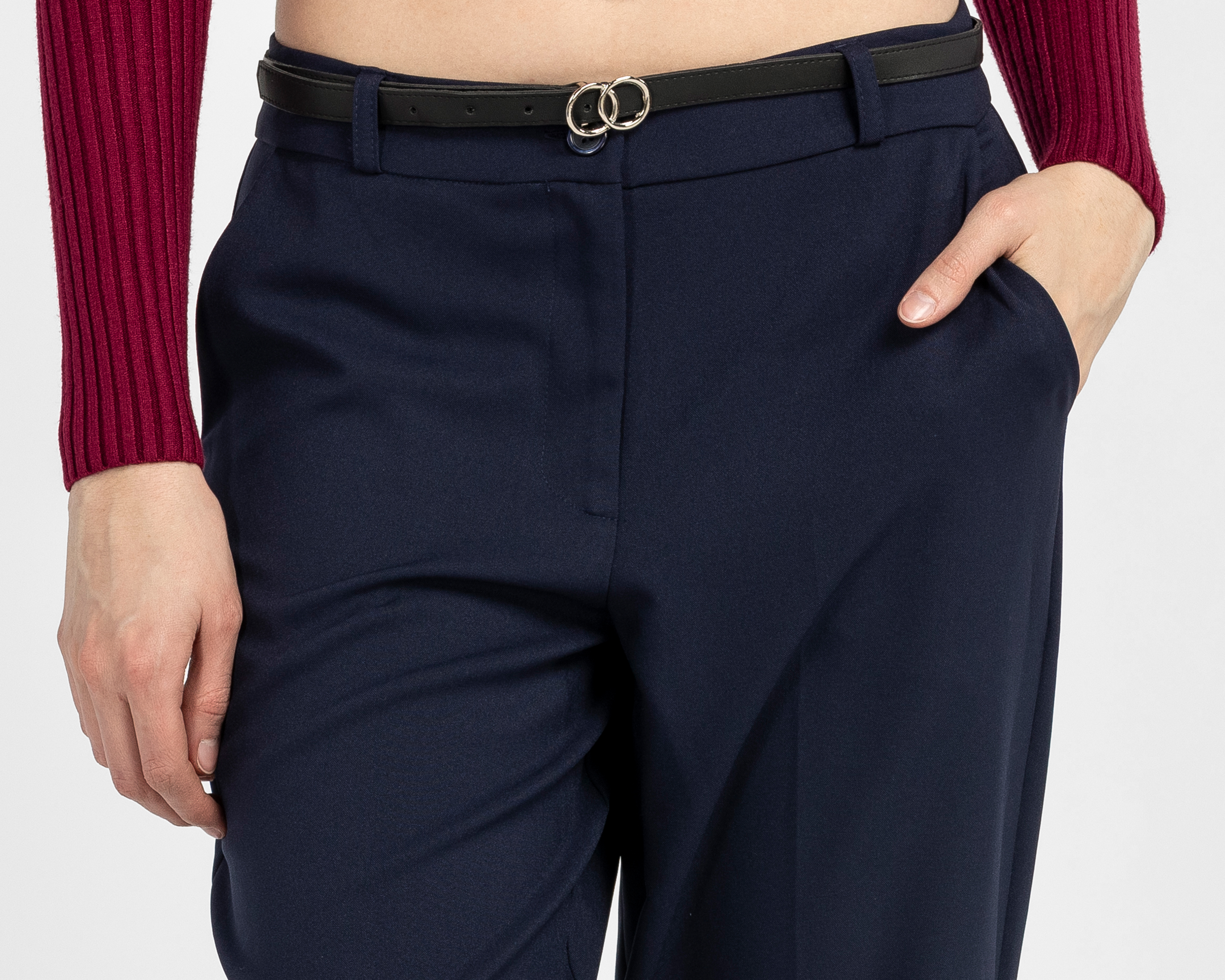 Foto 5 pulgar | Foto 4 | Pantalón de Vestir Sahara con Cinturón para Mujer