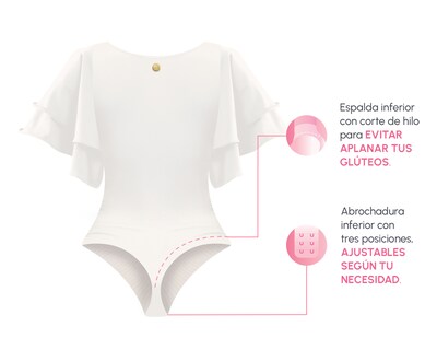 Foto 4 | Foto 4 | Body con Control Bella Confidence Manga Mariposa para Mujer