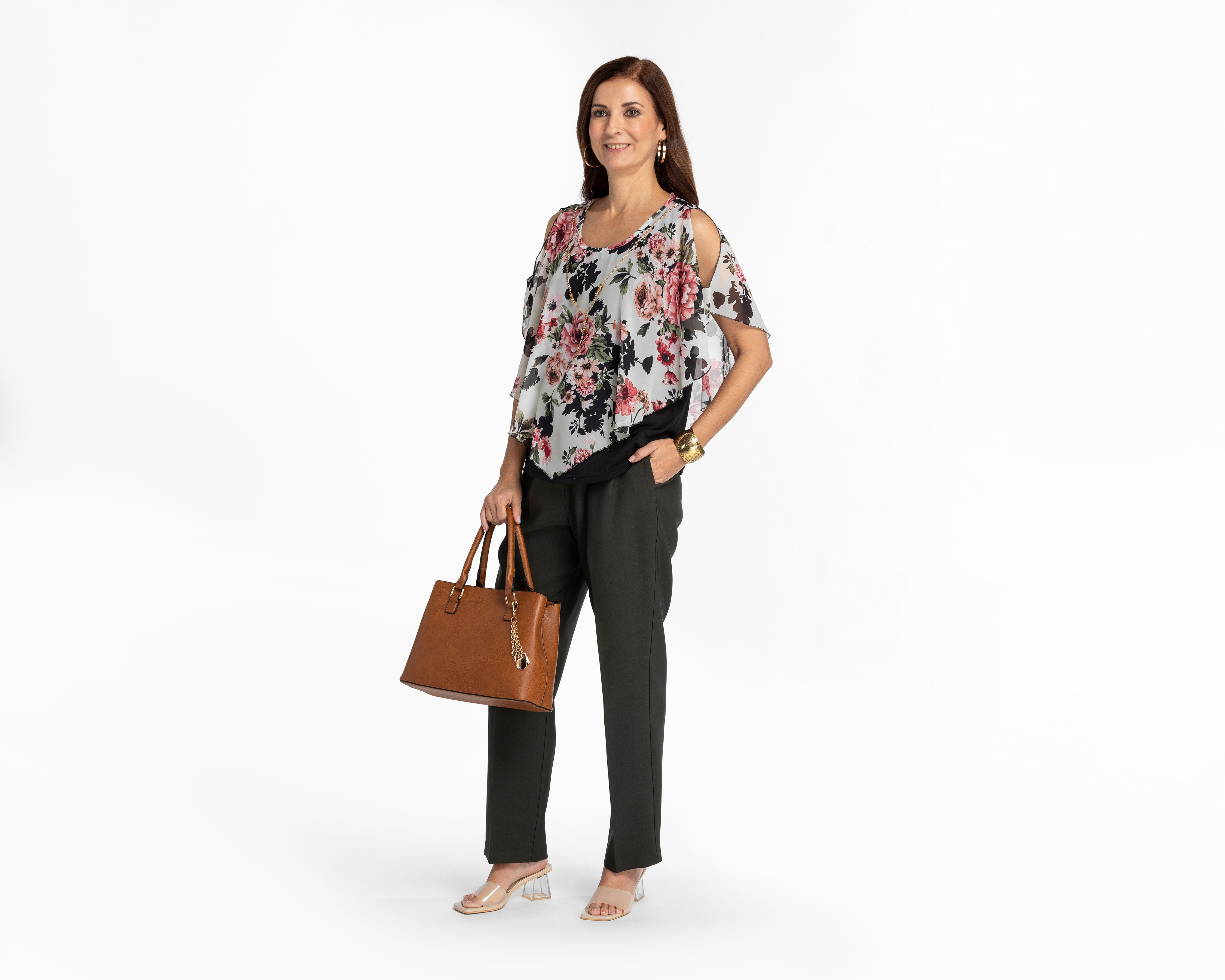 Foto 3 pulgar | Foto 2 | Blusa Lady Sun Floral con Collar